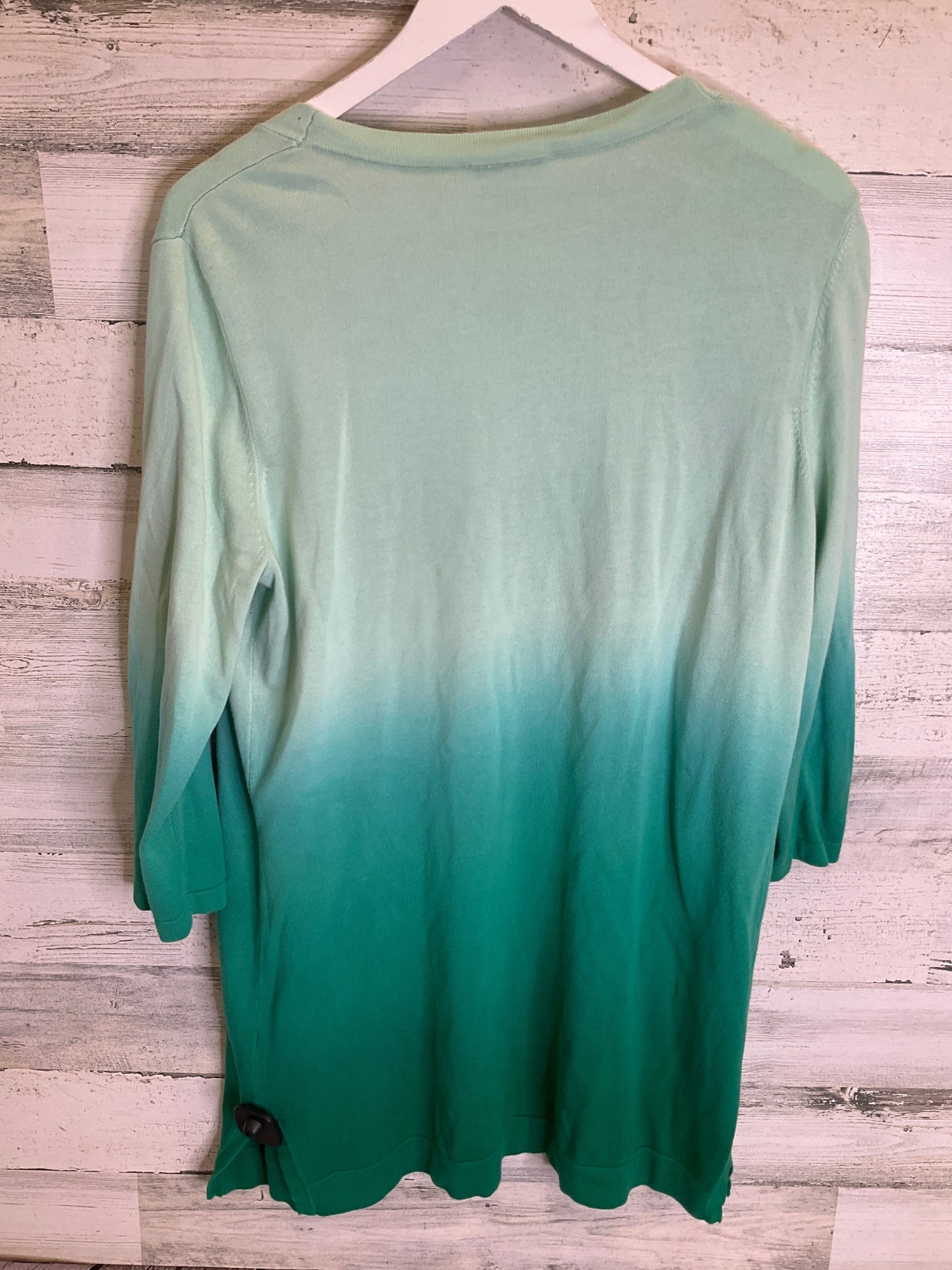 Green Sweater Cardigan Isaac Mizrahi Live Qvc, Size M