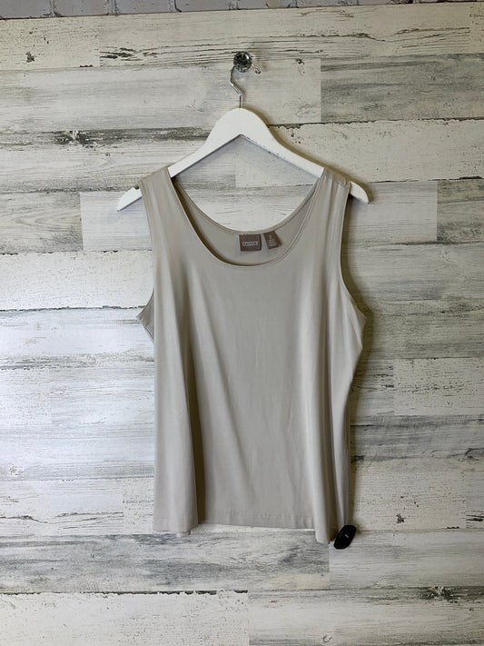 Tank Top By Chicos In Taupe, Size: L