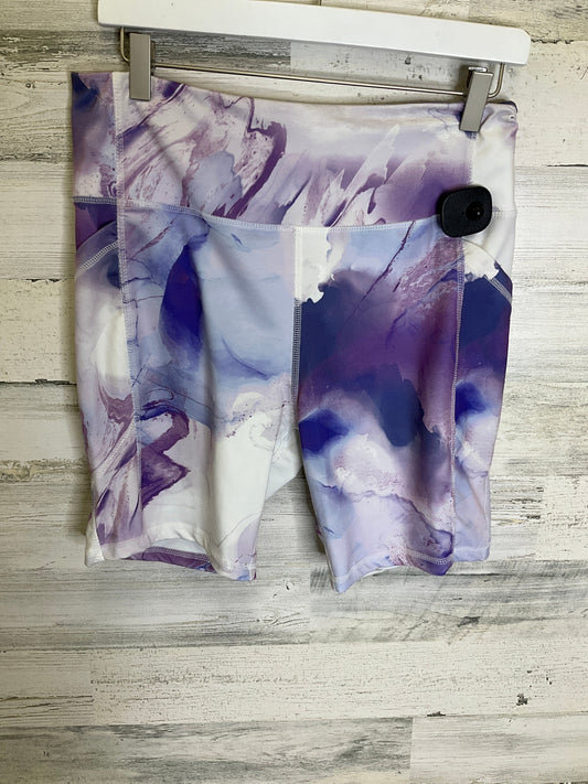 Purple & White Athletic Shorts Laundry, Size Xl