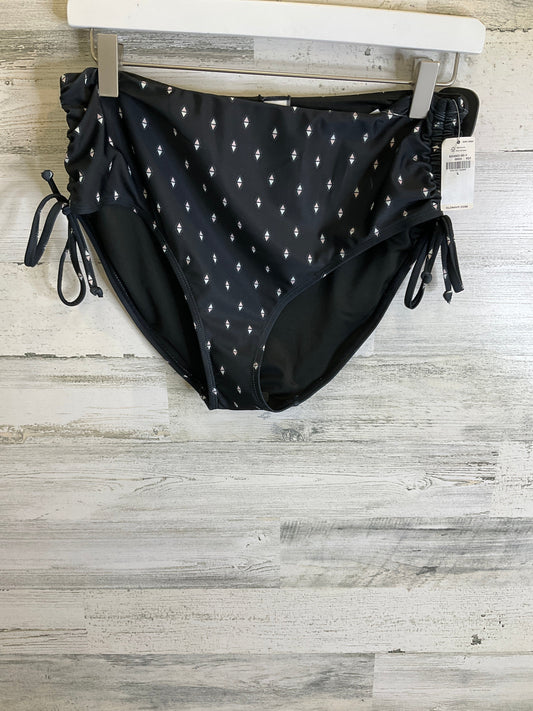 Swimsuit Bottom By Old Navy In Black & White, Size: L