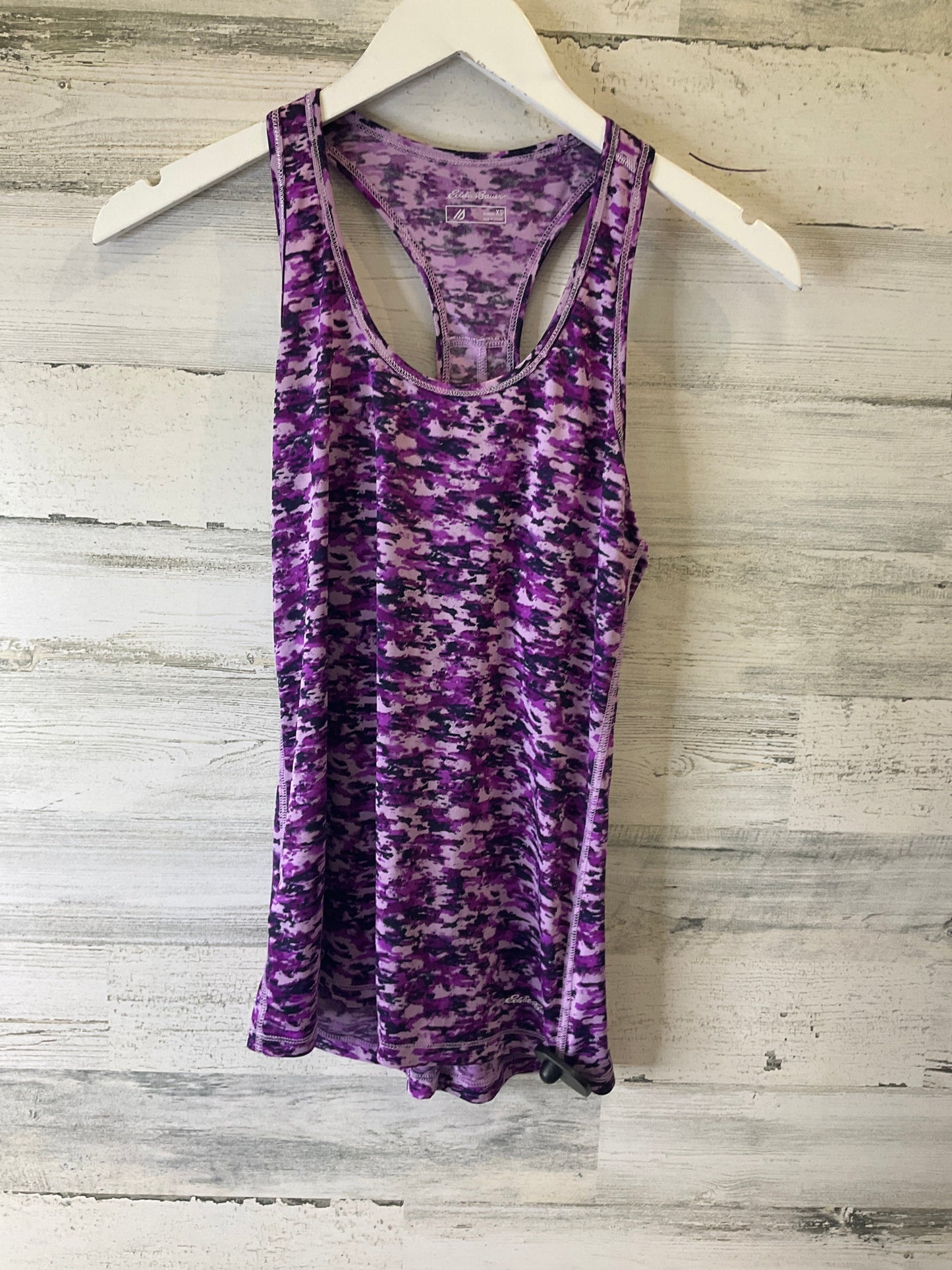 Black & Purple Athletic Tank Top Eddie Bauer, Size Xs