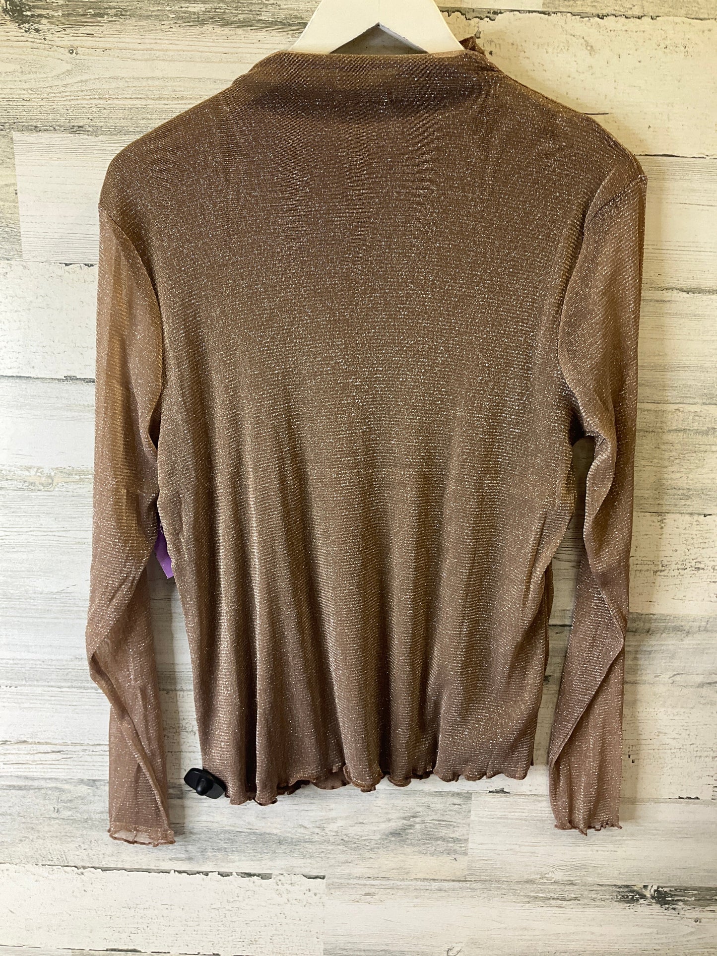 Brown Top Long Sleeve Maurices, Size 1x