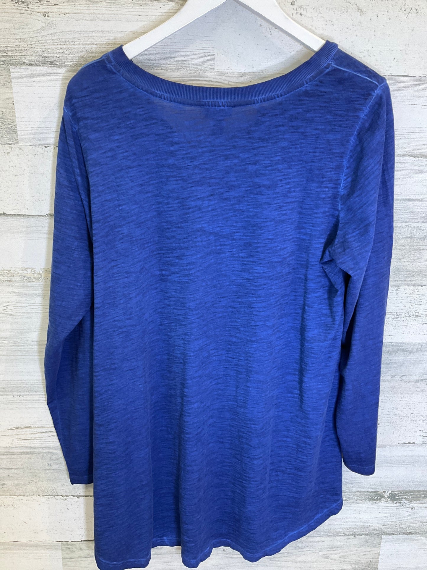 Blue Tunic Long Sleeve Logo, Size L