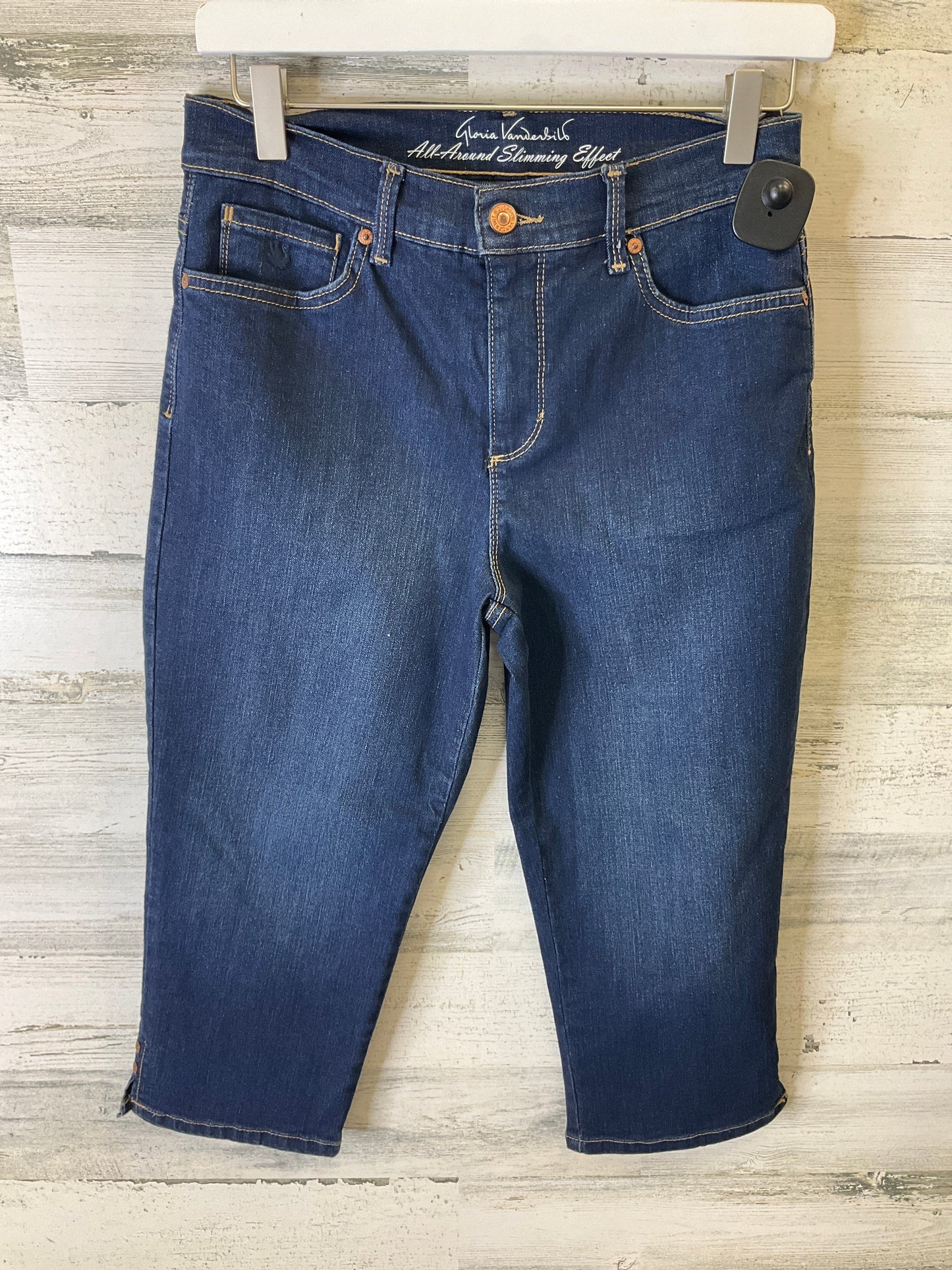 Capris By Gloria Vanderbilt In Blue Denim, Size: 6