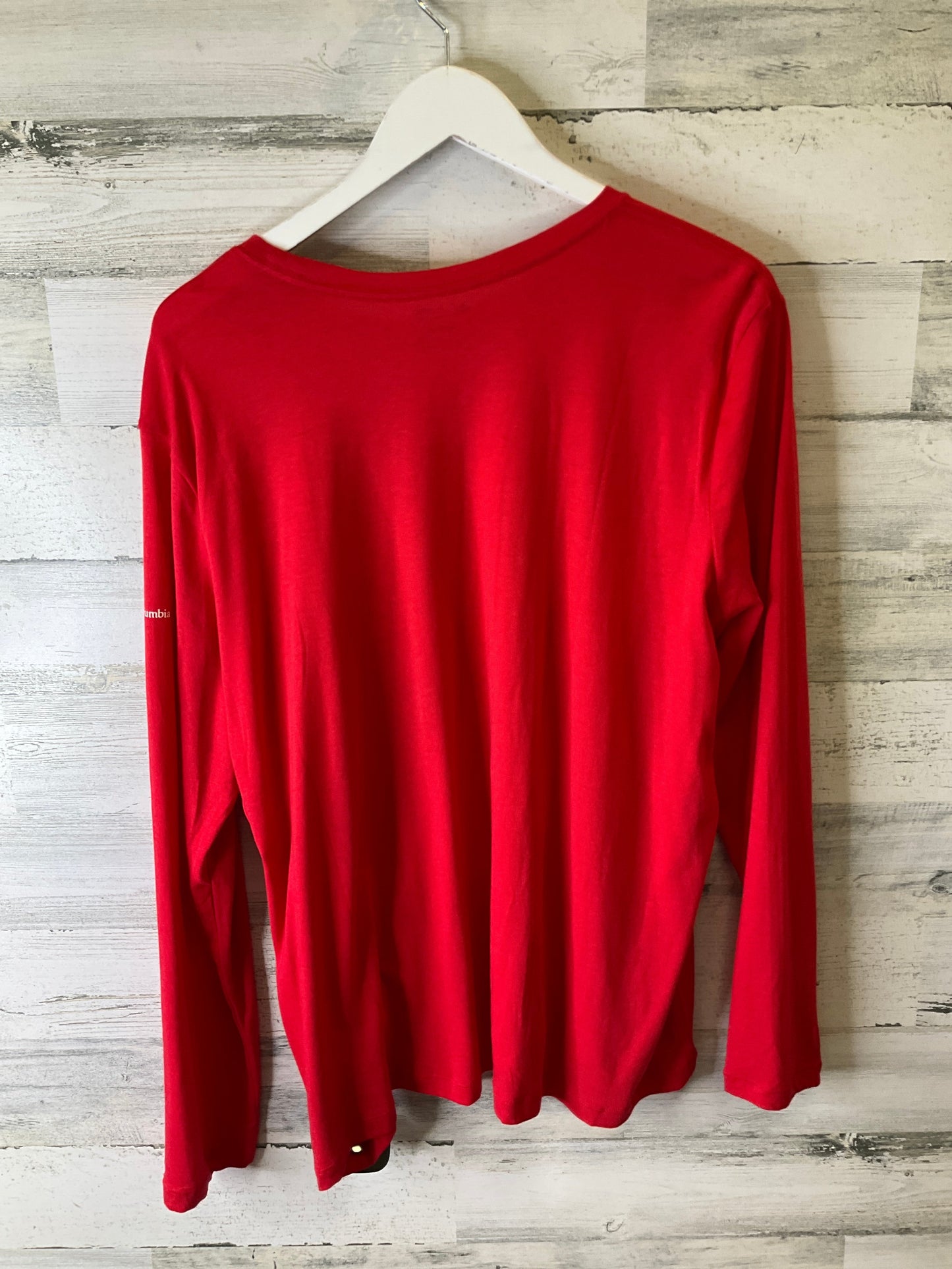 Top Long Sleeve By Columbia In Red, Size: 1x