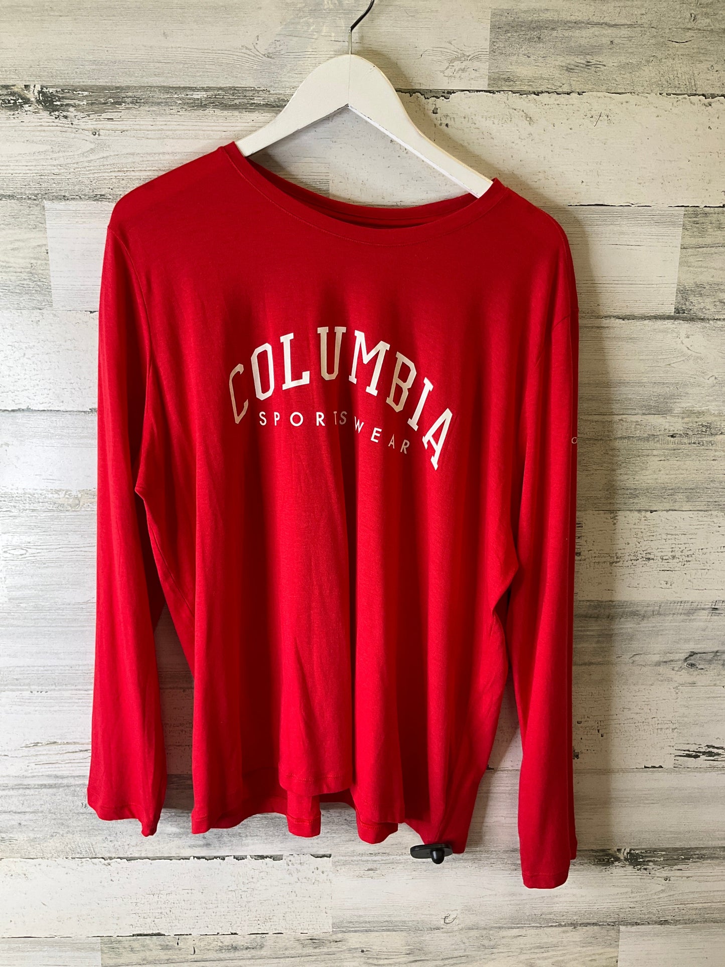 Top Long Sleeve By Columbia In Red, Size: 1x