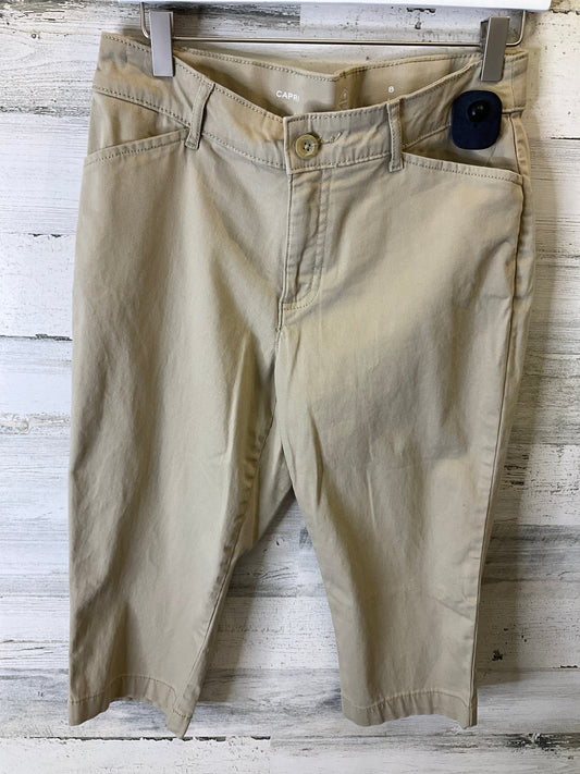 Capris By St Johns Bay In Beige, Size: 8