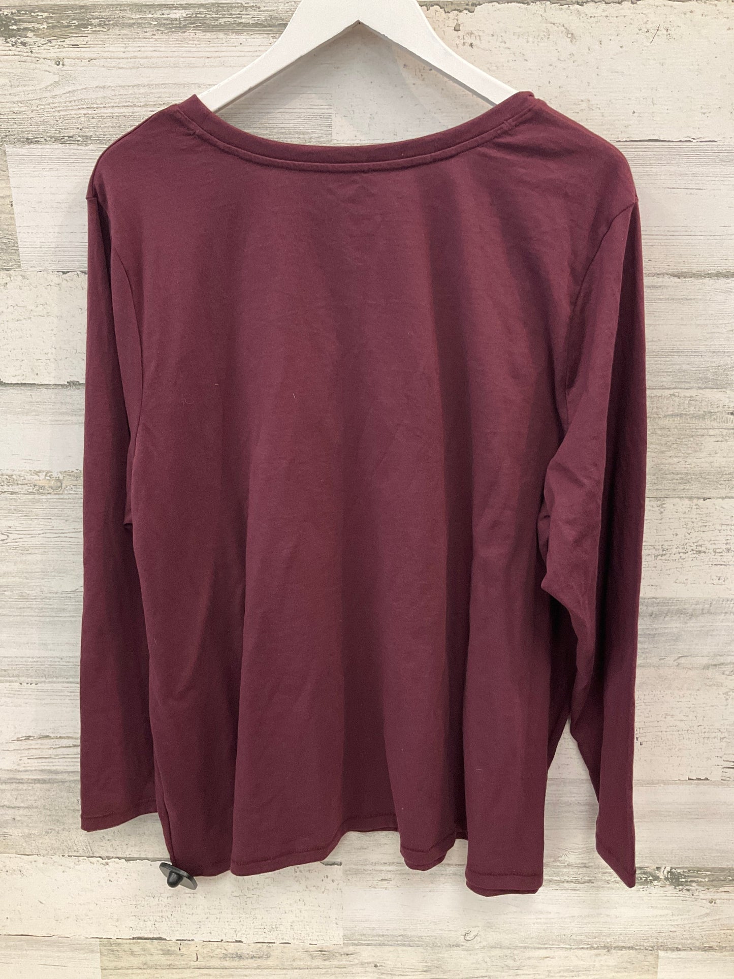 Top Long Sleeve By Sonoma In Purple, Size: 2x