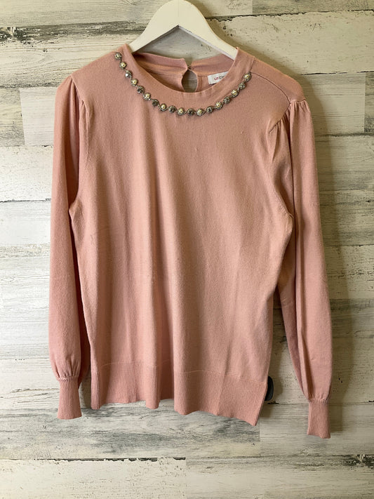 Top Long Sleeve By Liz Claiborne In Pink, Size: M