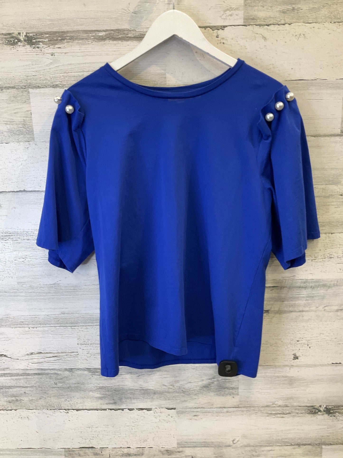 Top 3/4 Sleeve By Chicos In Blue, Size: L