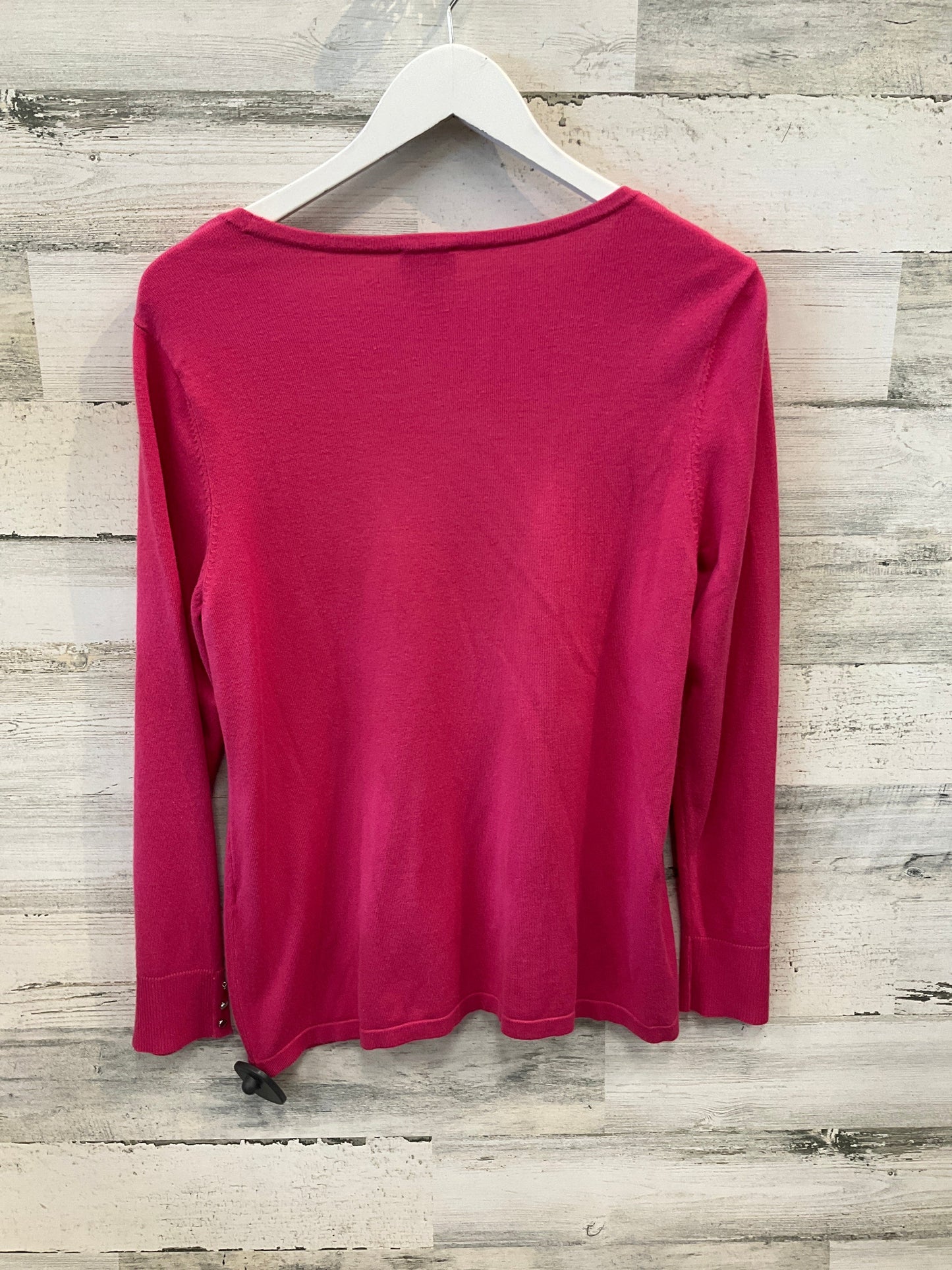 Top Long Sleeve By Chicos In Pink, Size: M