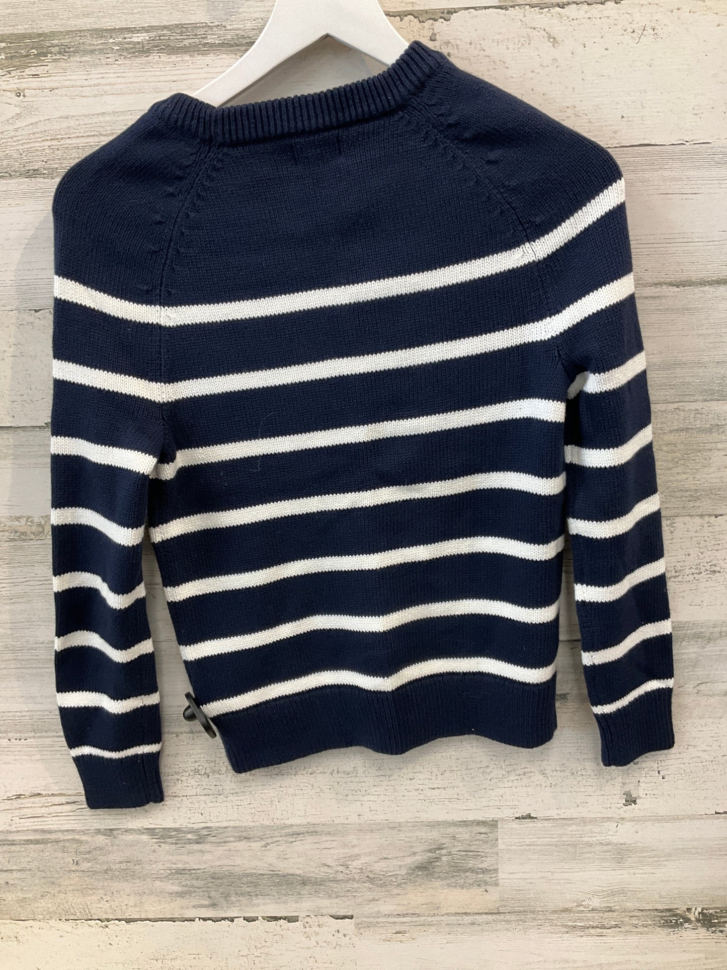 Sweater By J. Crew In Blue & White, Size: Xxs