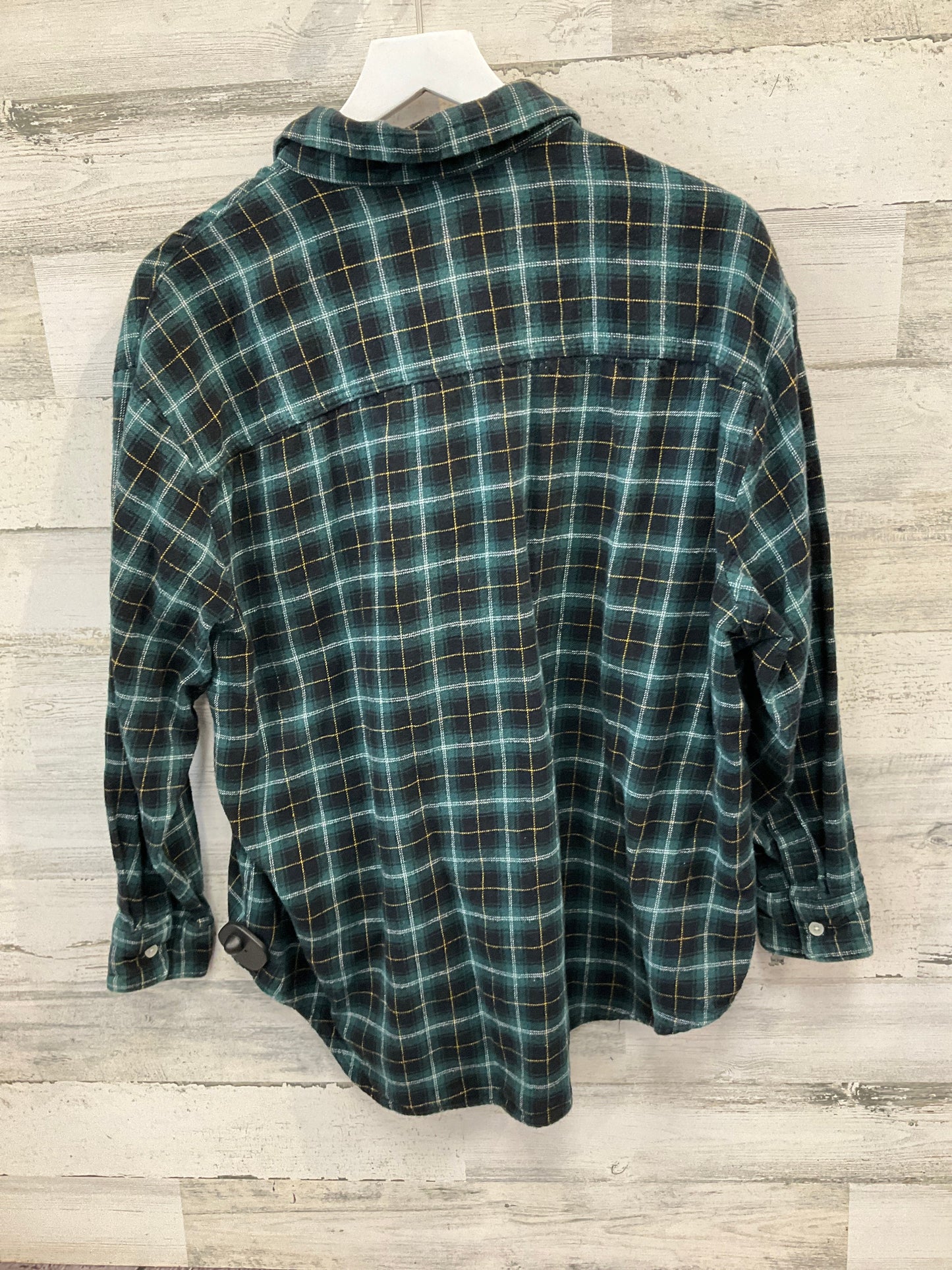 Top Long Sleeve By Old Navy In Plaid Pattern, Size: Xl