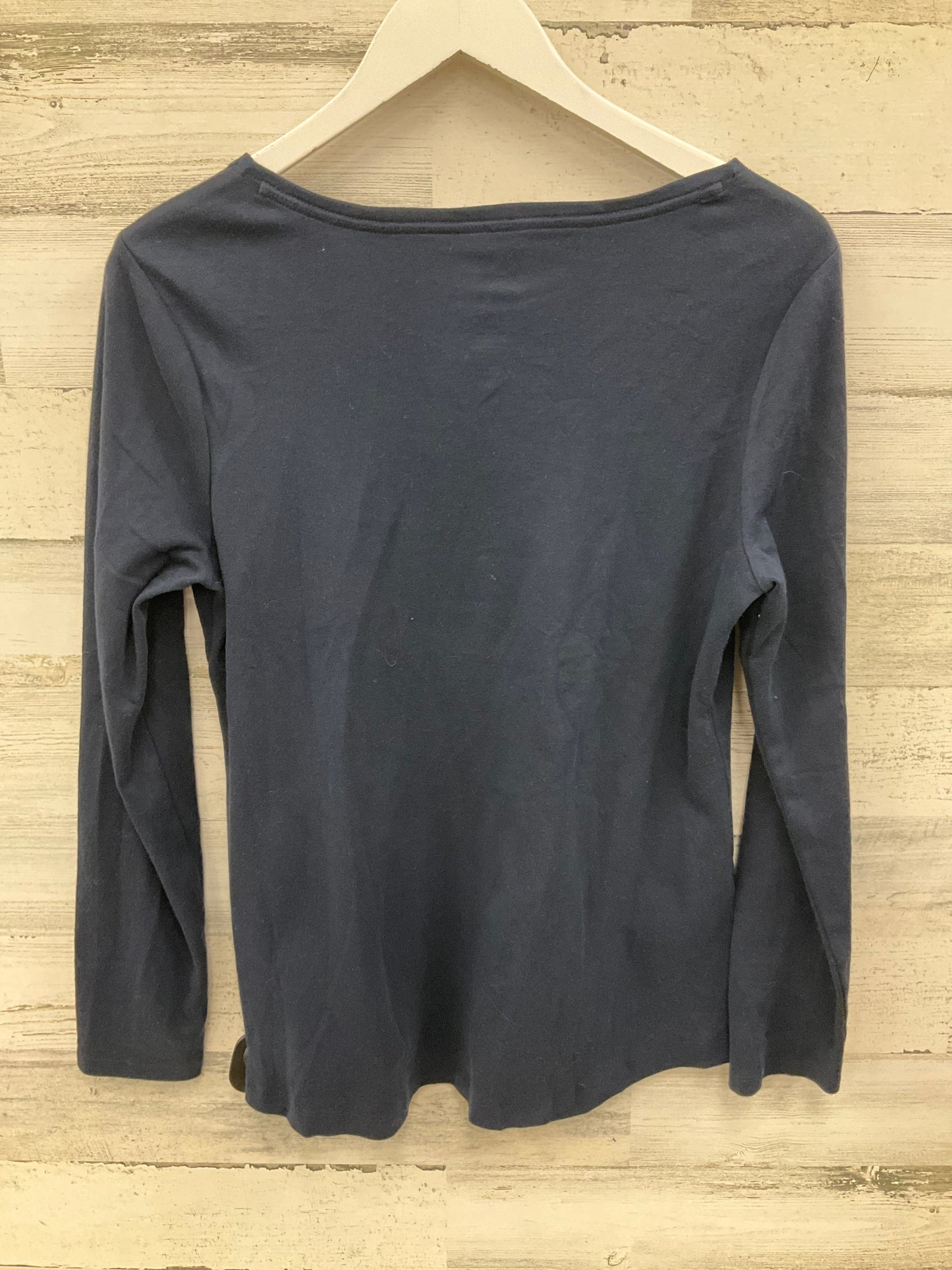 Top Long Sleeve By Croft And Barrow In Navy, Size: S