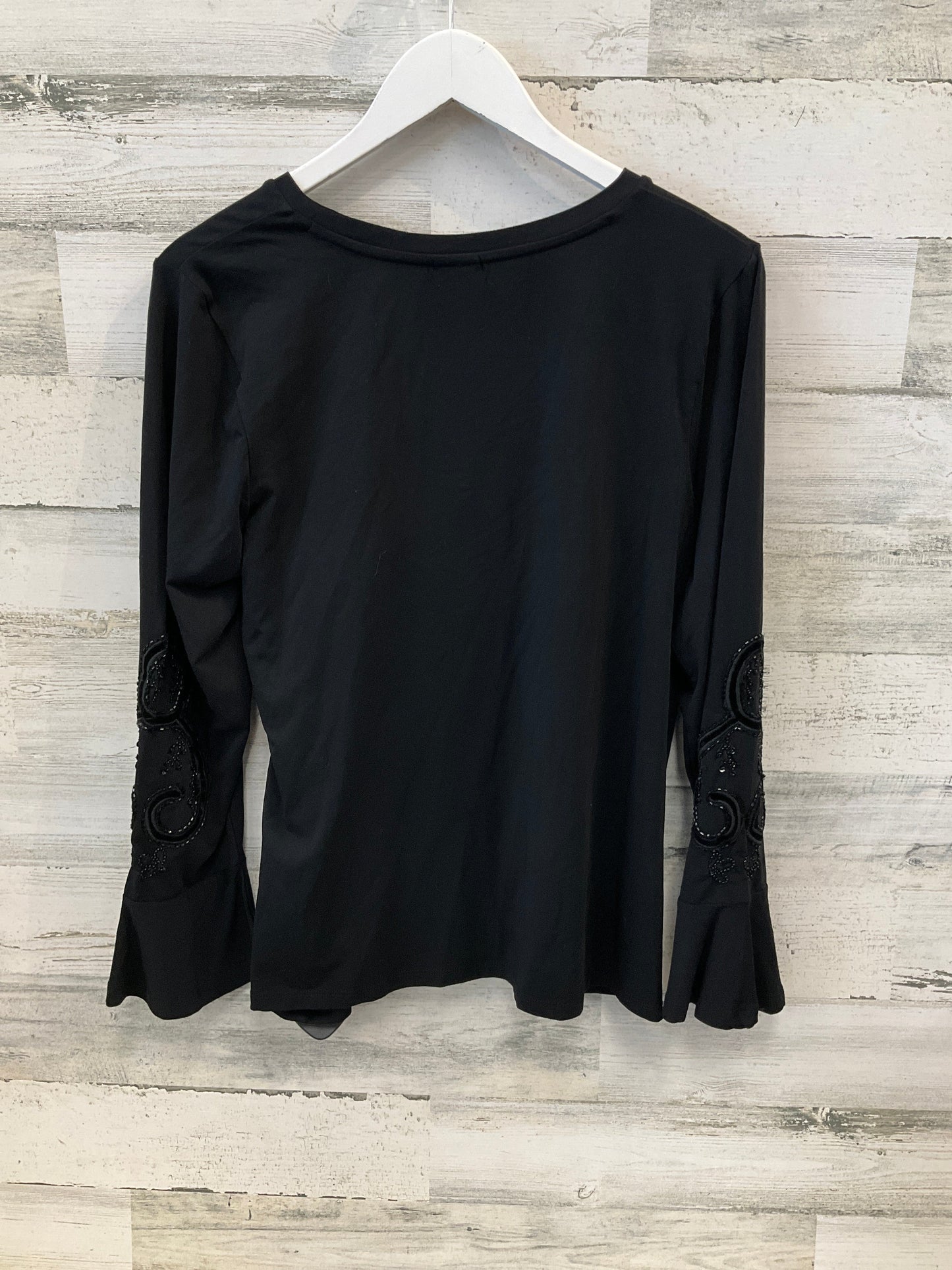 Top Long Sleeve By Chicos In Black, Size: L