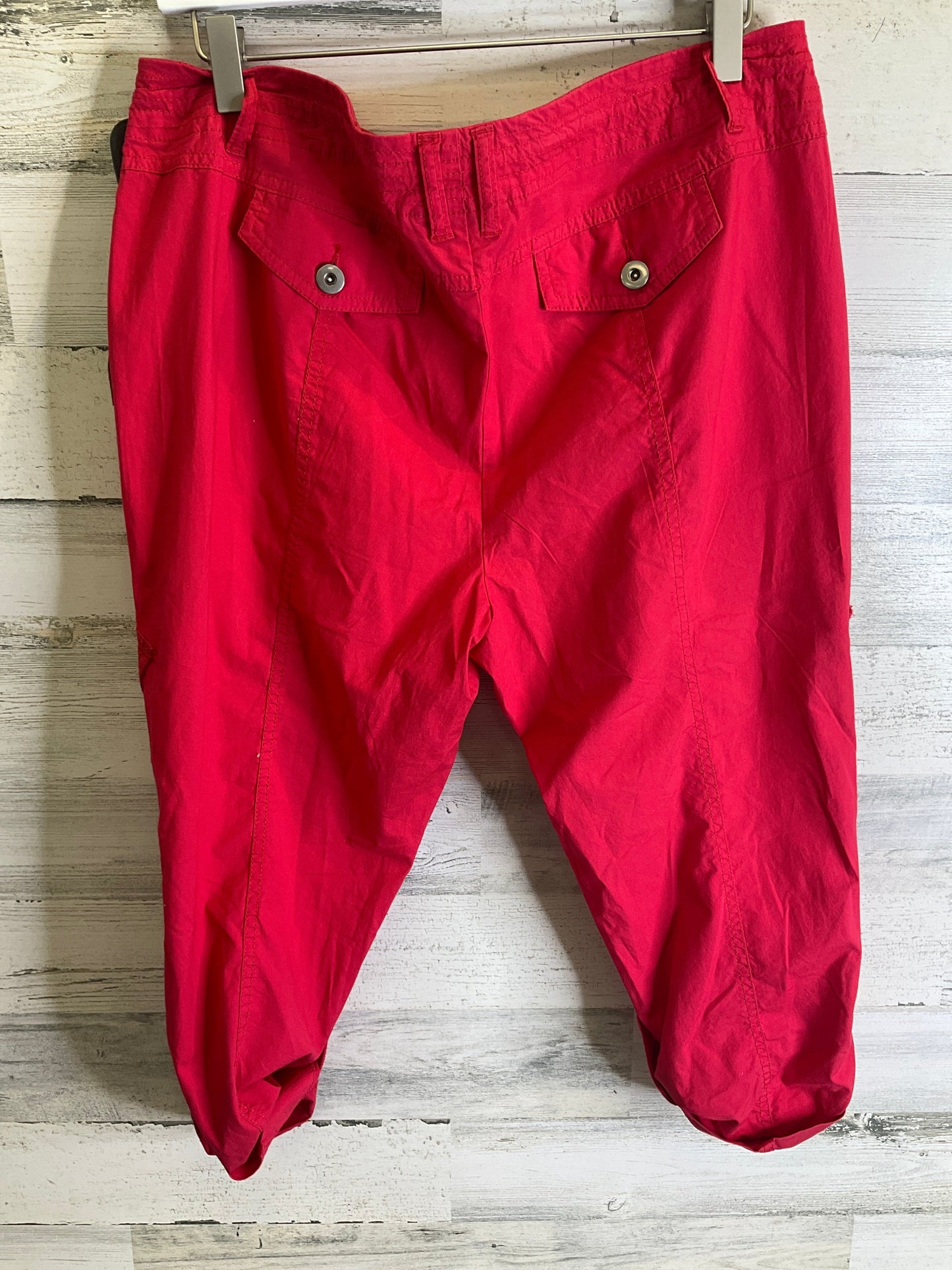 Capris By Inc In Red, Size: 14