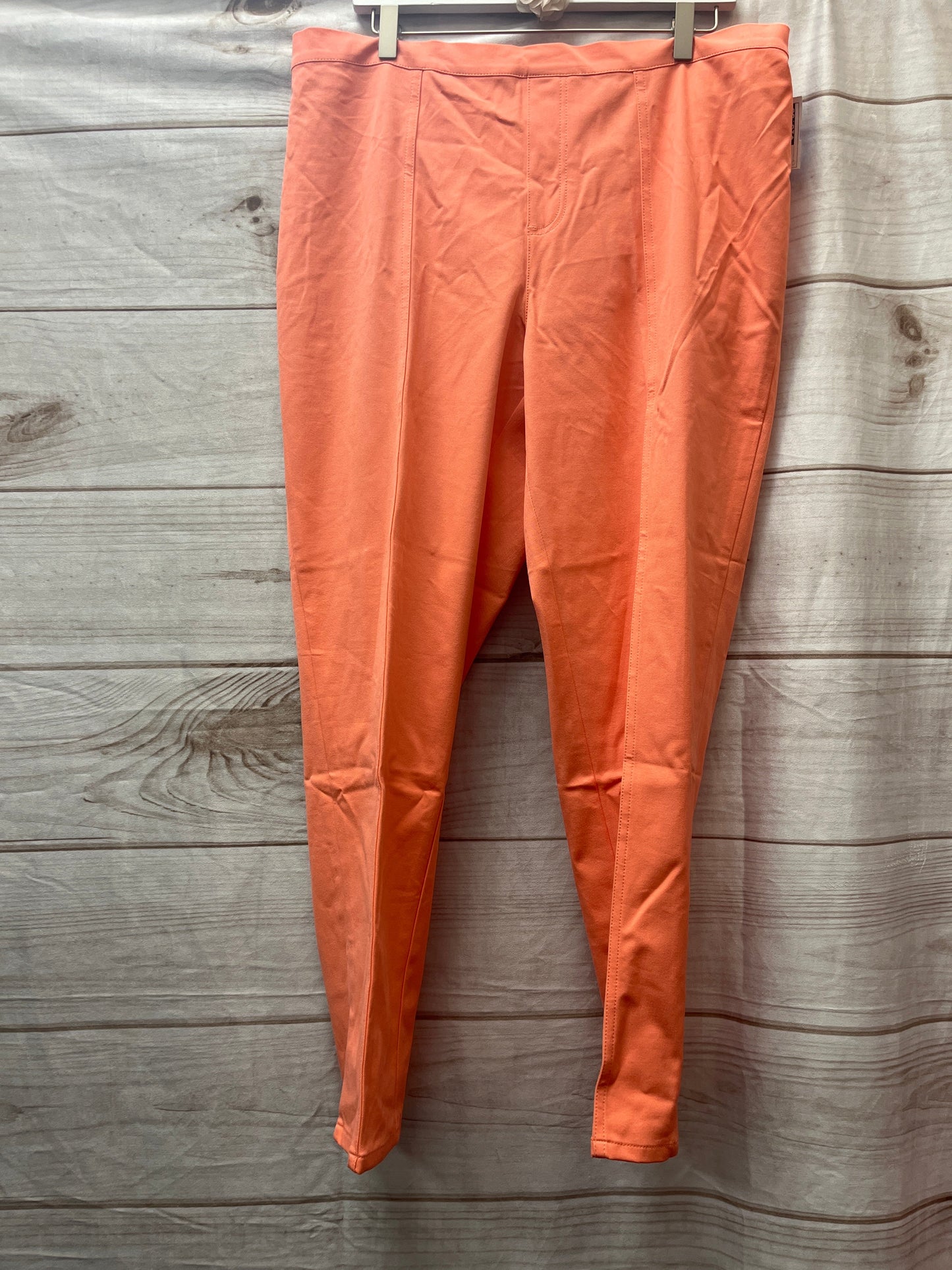 Capris By Isaac Mizrahi Live Qvc In Orange, Size: 18