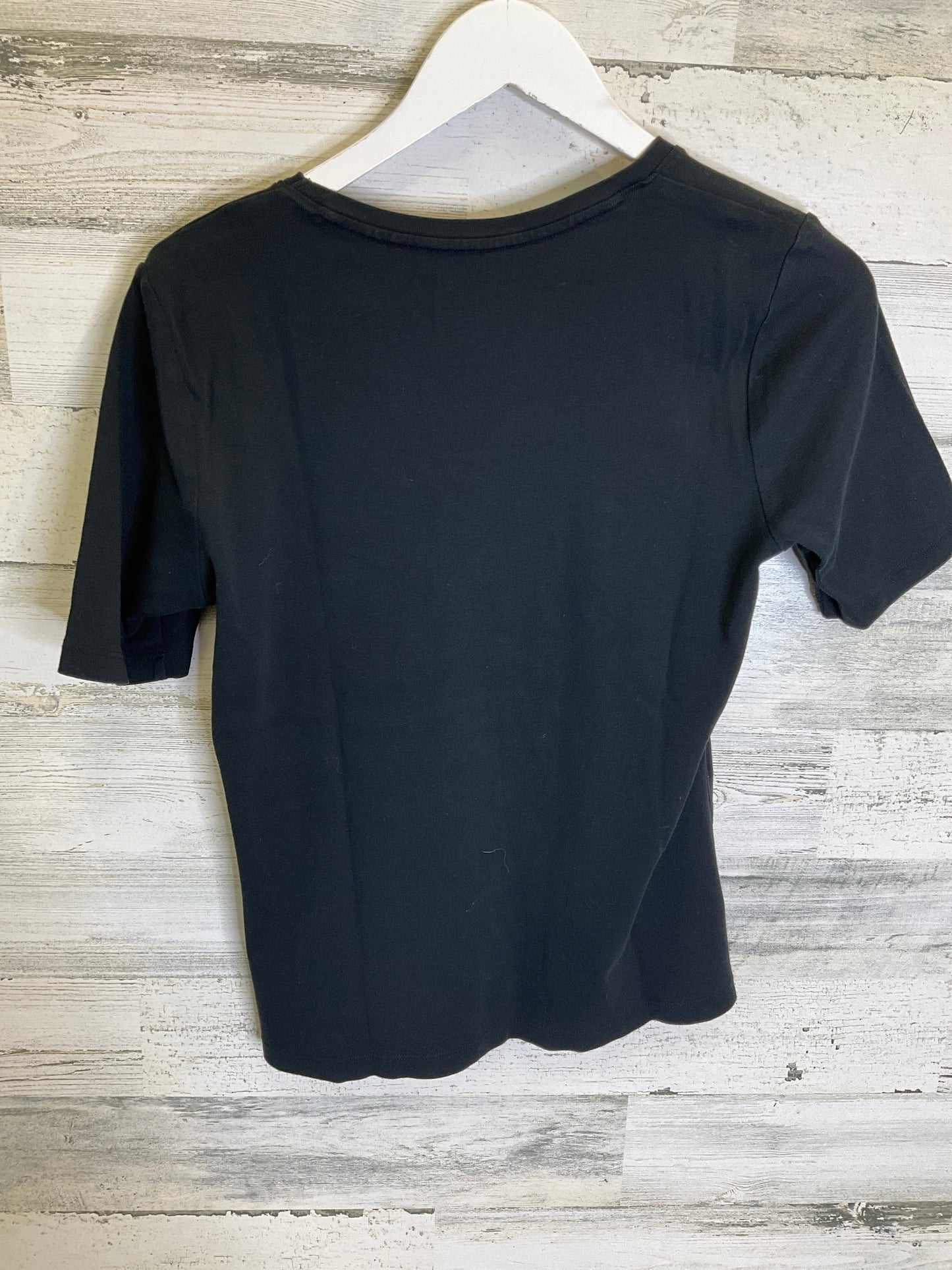 Black Top Short Sleeve Basic Chicos, Size M