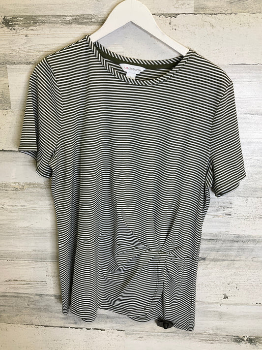 Green Top Short Sleeve Liz Claiborne, Size Xl