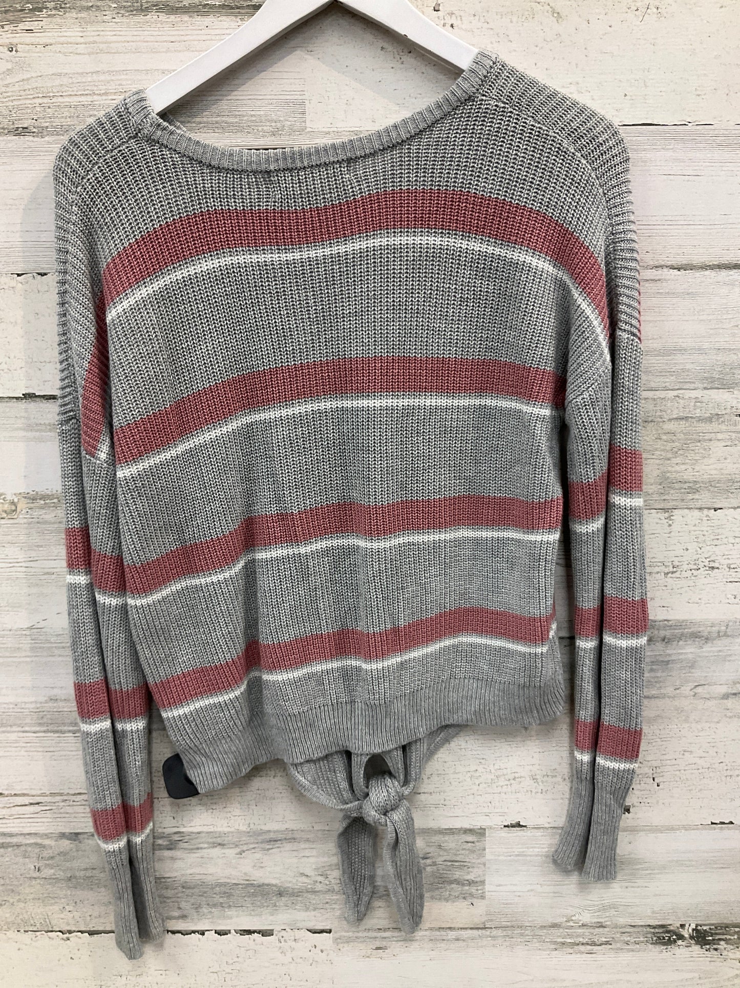 Sweater By Pink Rose In Grey, Size: Xl