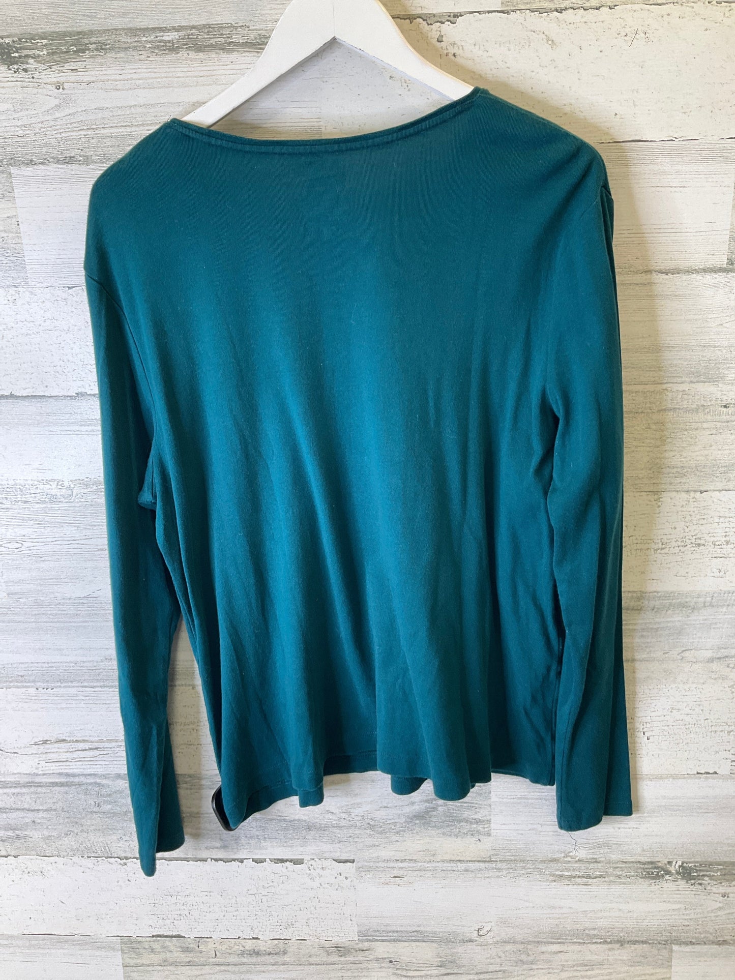 Top Long Sleeve By Croft And Barrow In Green, Size: Xl