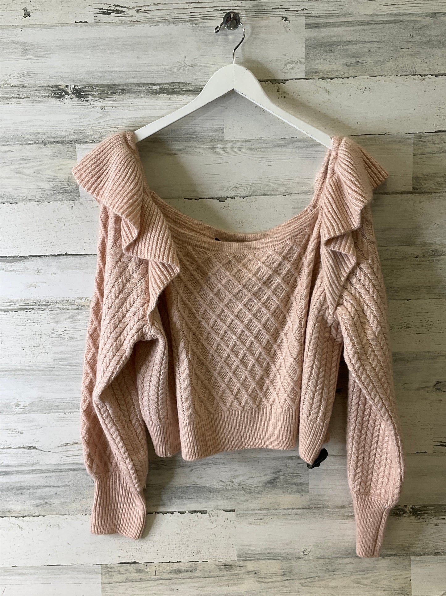 Sweater By Eloquii In Pink, Size: 4x