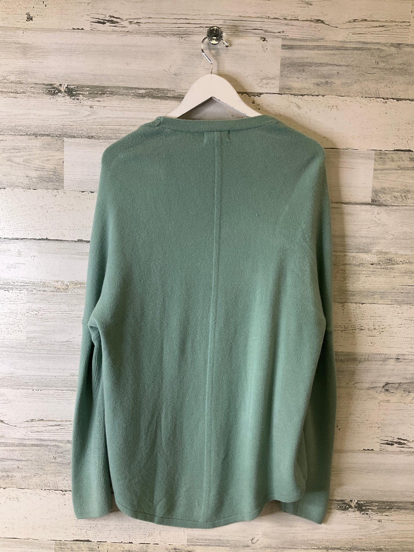 Sweater Cardigan By Loft In Green, Size: L