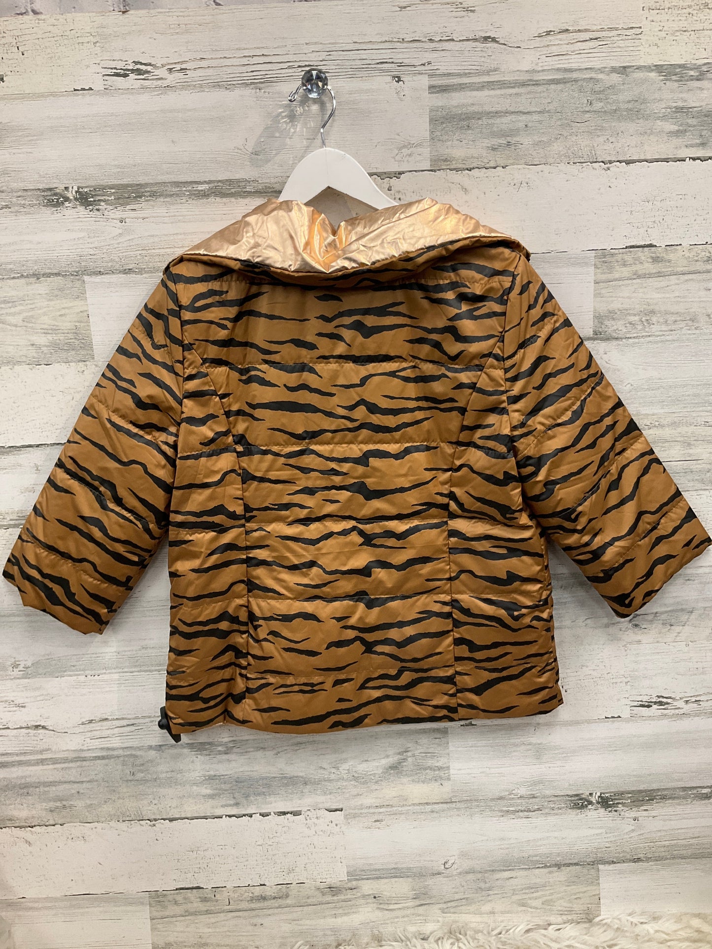 Jacket Puffer & Quilted By Chicos In Animal Print, Size: M