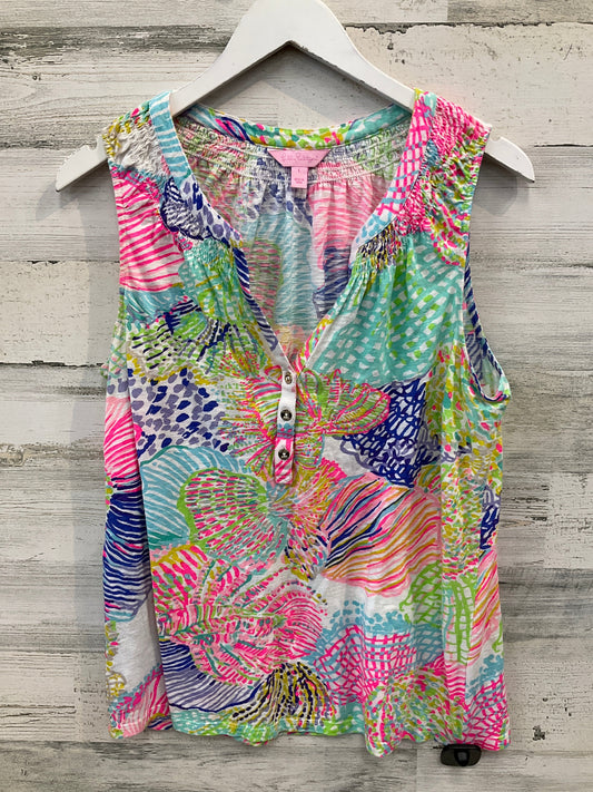 Top Sleeveless Designer By Lilly Pulitzer In Multi-colored, Size: L