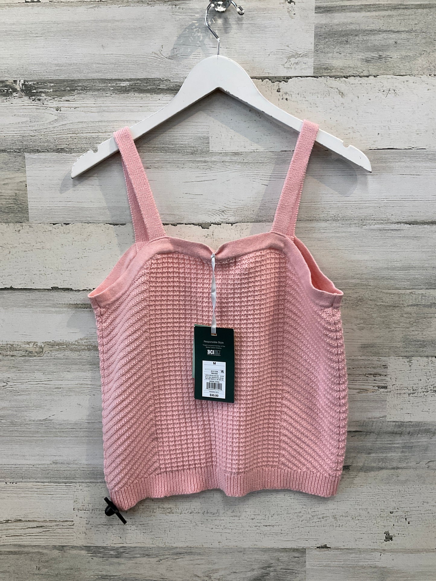 Top Sleeveless By Target-designer In Pink, Size: M