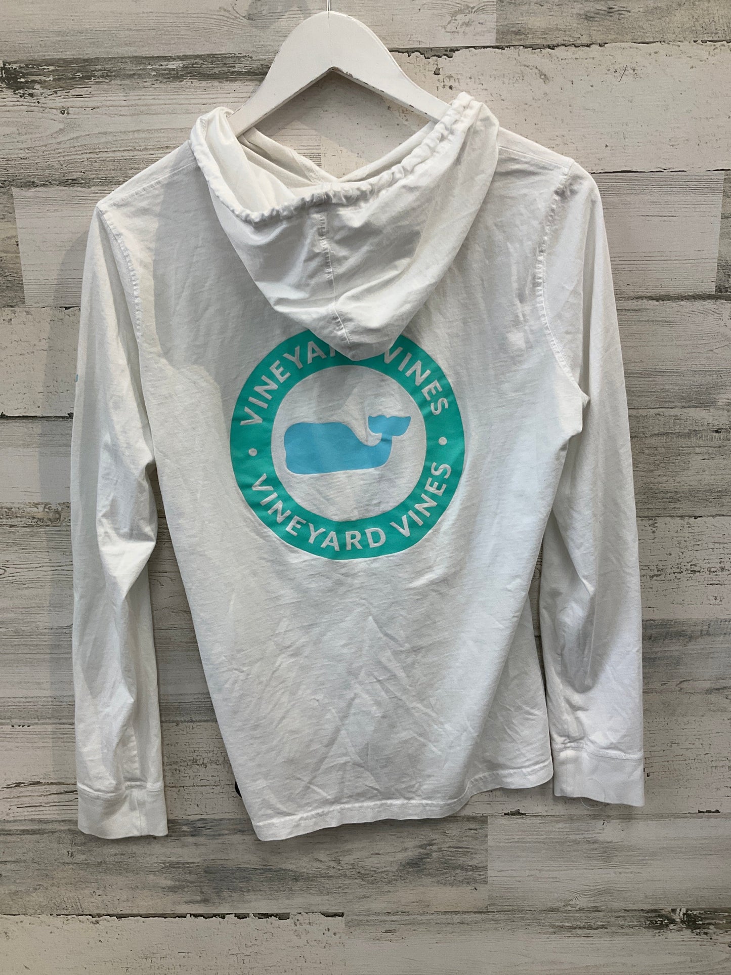 Top Long Sleeve By Vineyard Vines In White, Size: M