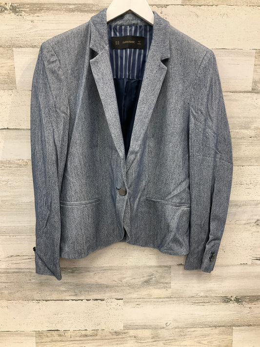 Blazer By Zara Basic In Blue, Size: Xl