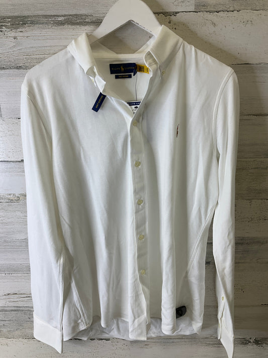 Top Long Sleeve By Ralph Lauren In White, Size: Xl