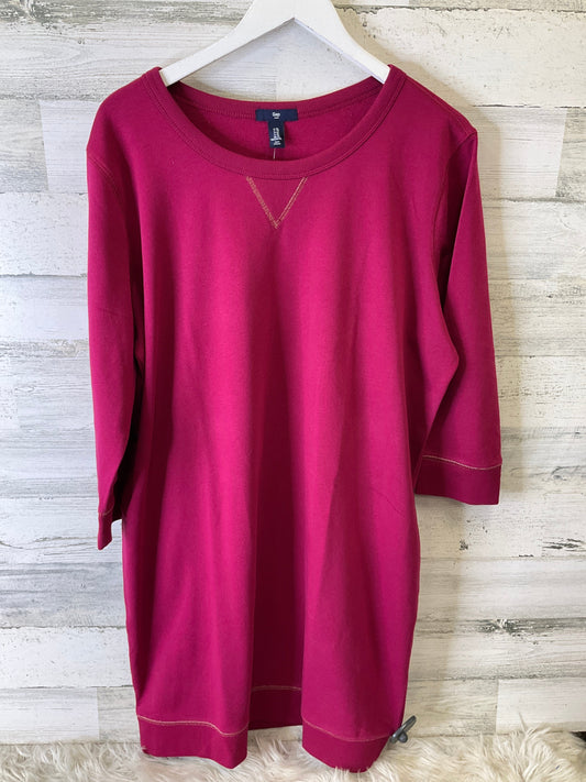 Dress Casual Midi By Gap In Purple, Size: Xl