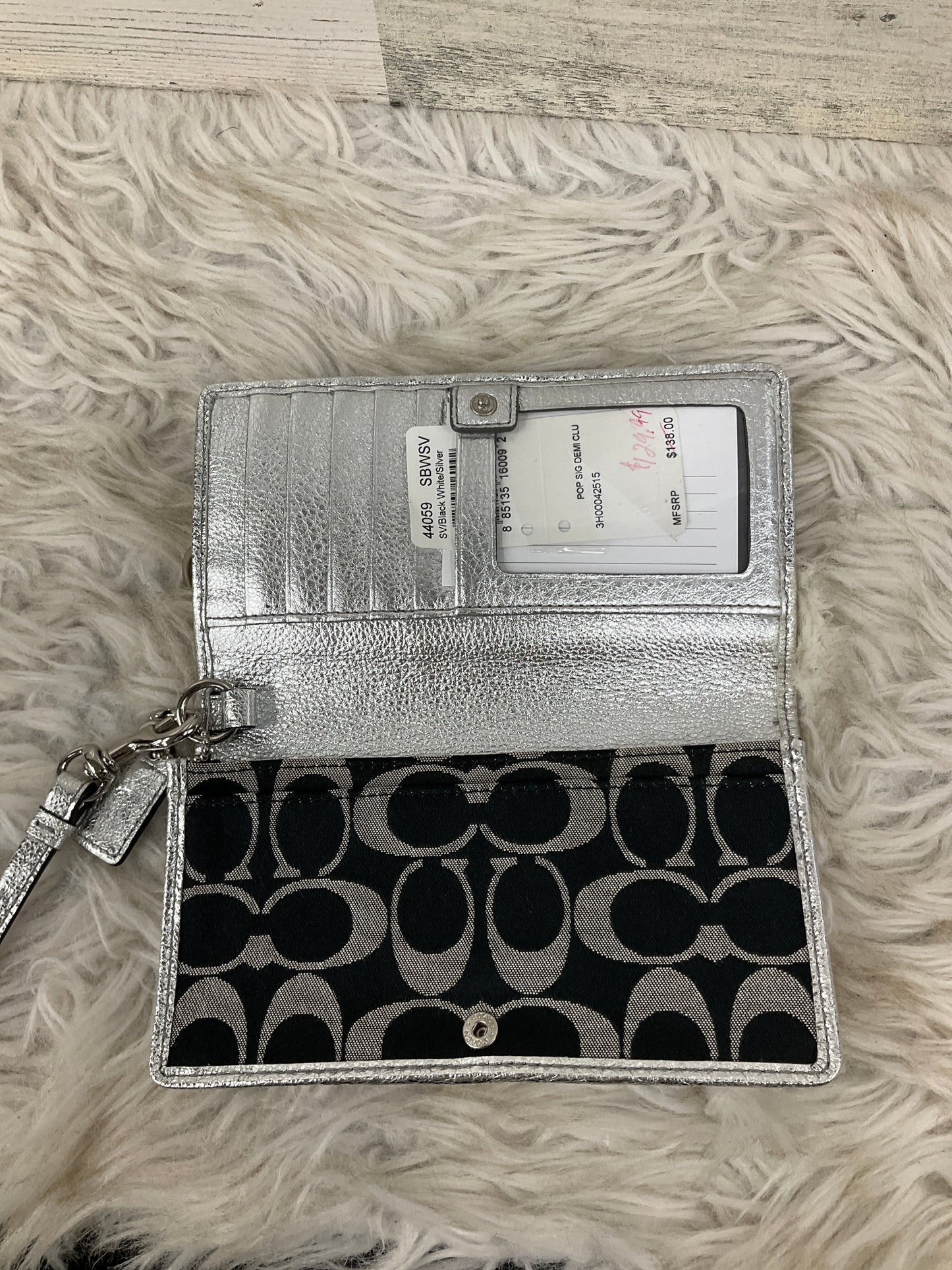 Wristlet Designer By Coach, Size: Medium