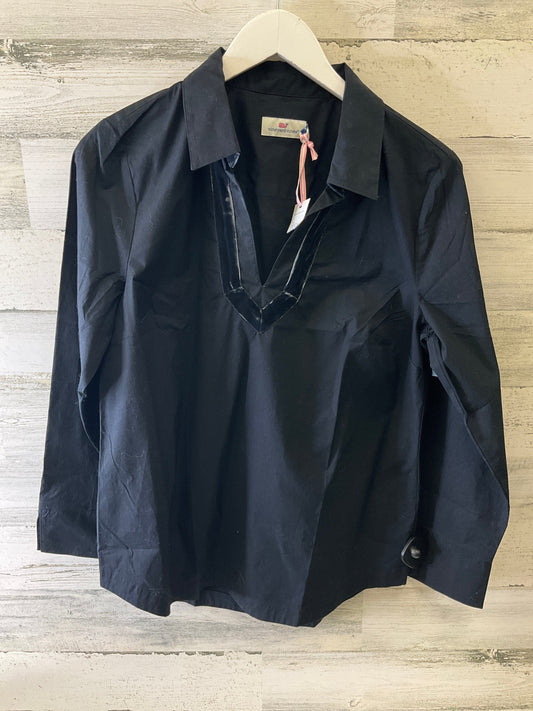 Top Long Sleeve By Vineyard Vines In Black, Size: S