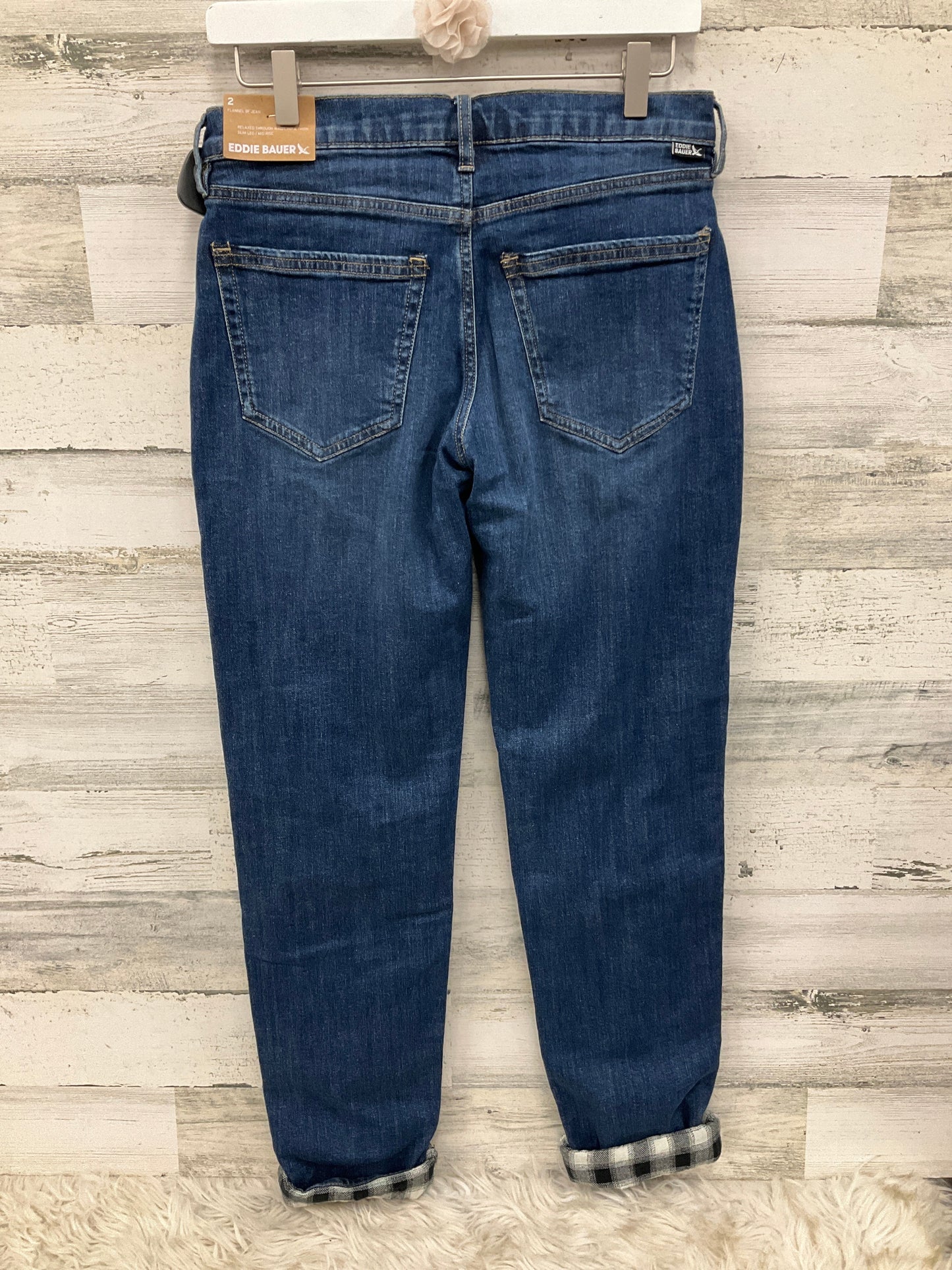 Jeans Straight By Eddie Bauer In Blue Denim, Size: 2