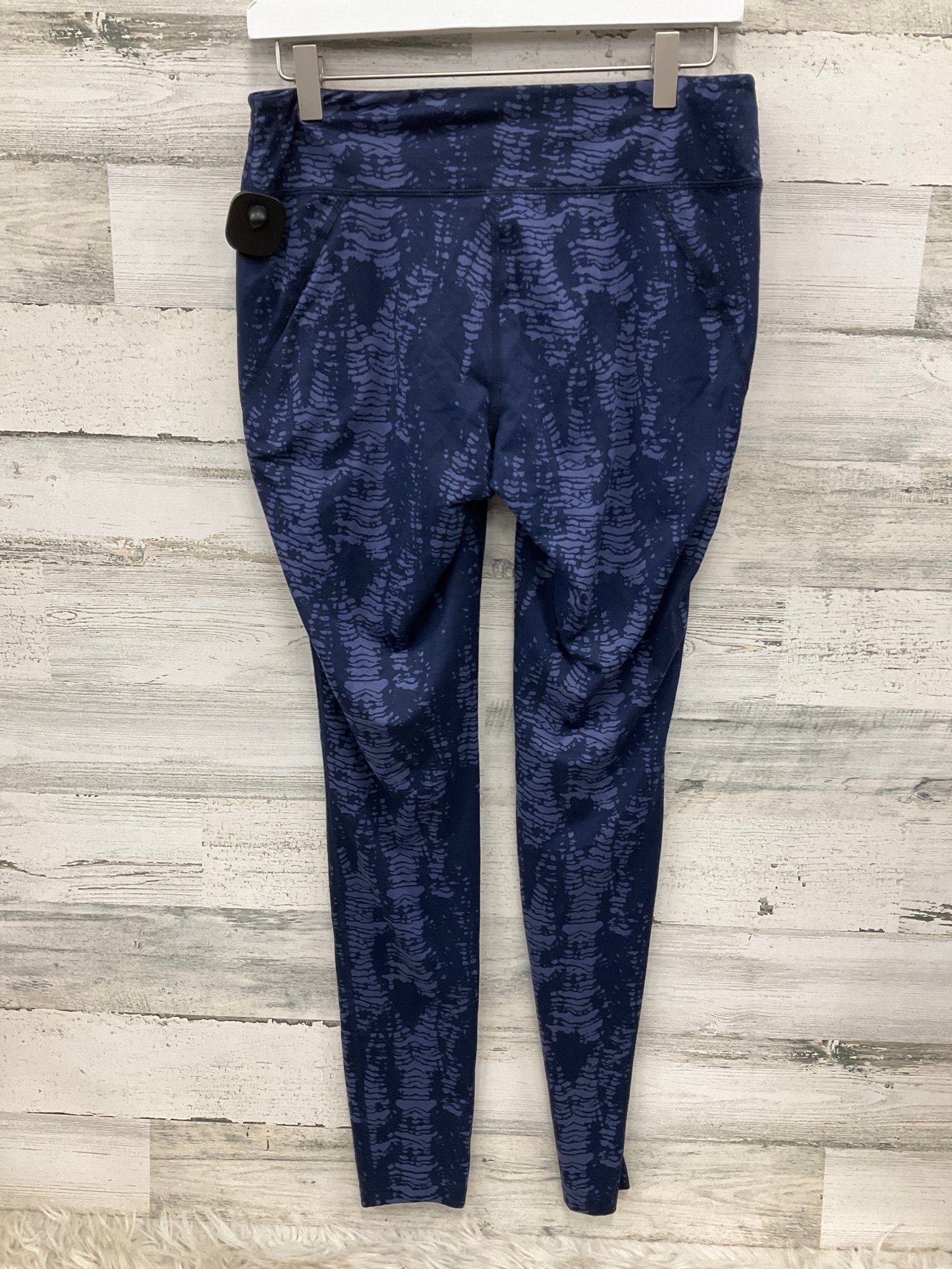 Athletic Leggings By Under Armour In Navy, Size: M