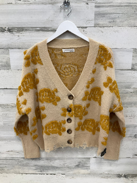 Sweater Cardigan By Anthropologie In Yellow, Size: Xs