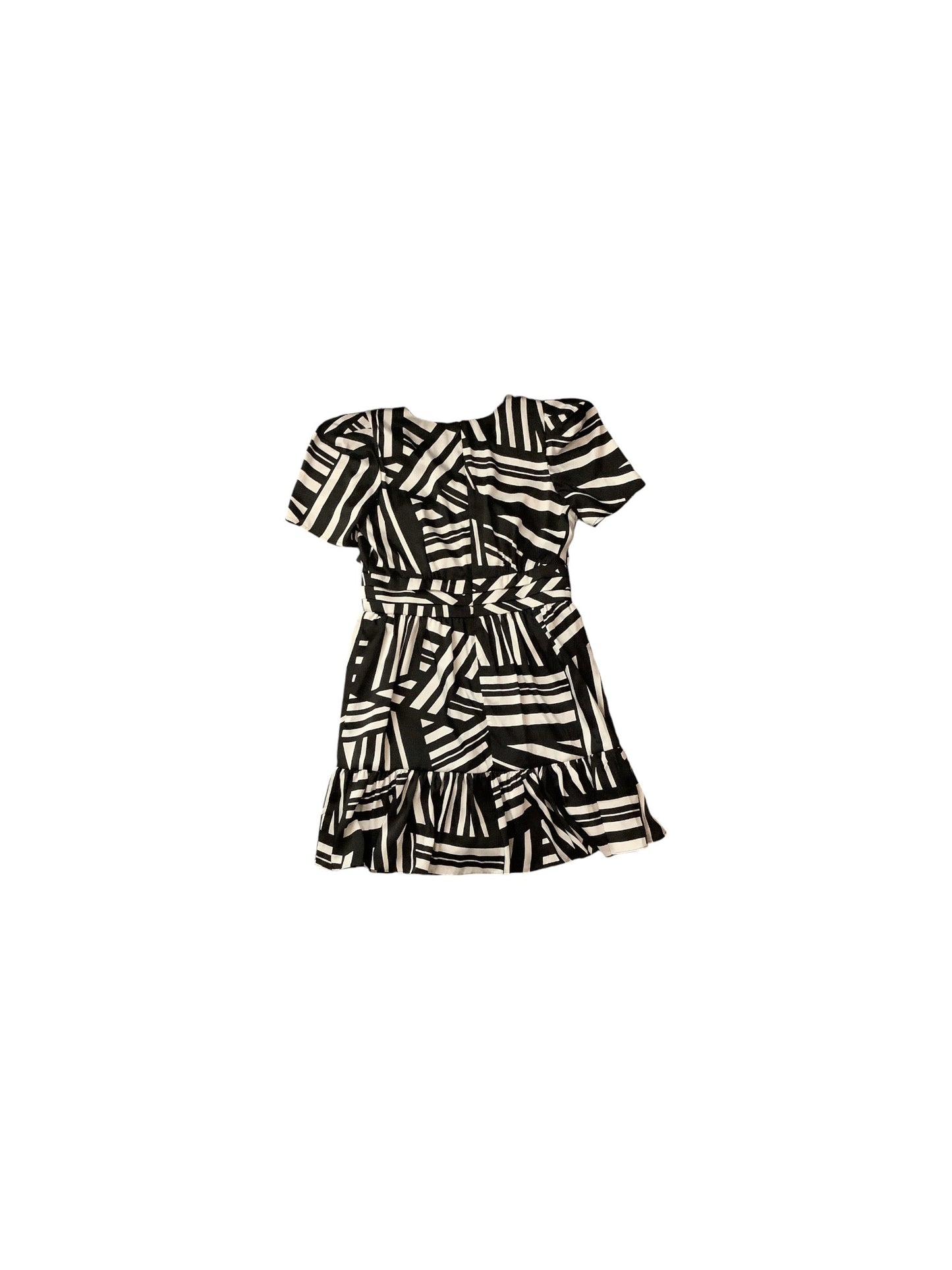 Dress Casual Midi By Karl Lagerfeld In Black & White, Size: 12