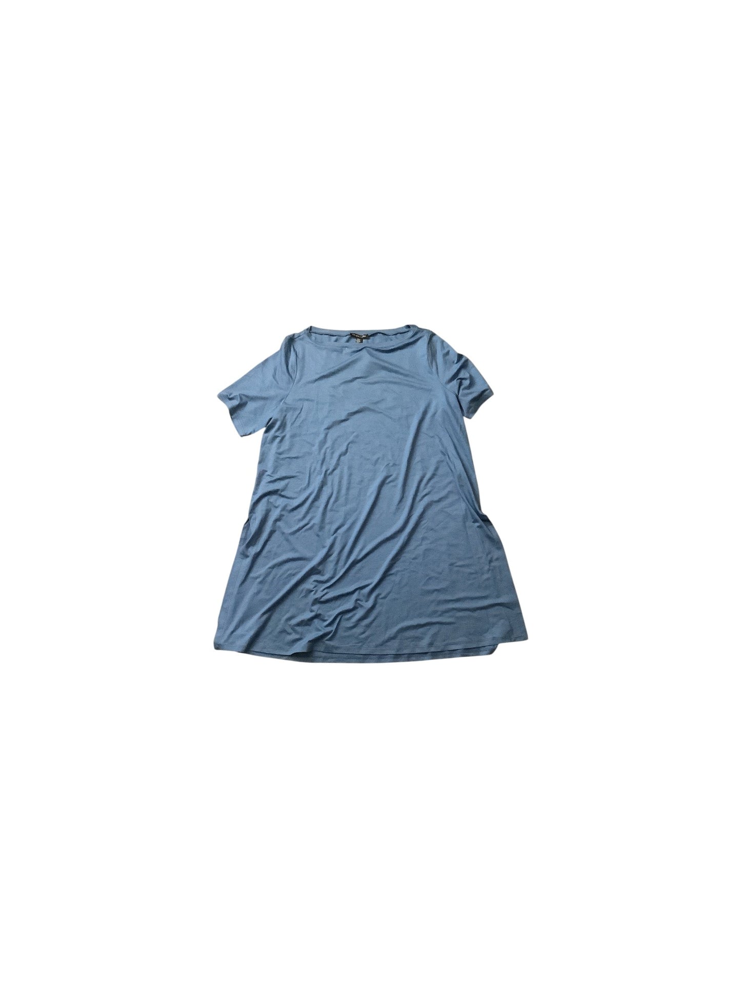 Dress Casual Midi By Eileen Fisher In Blue, Size: L