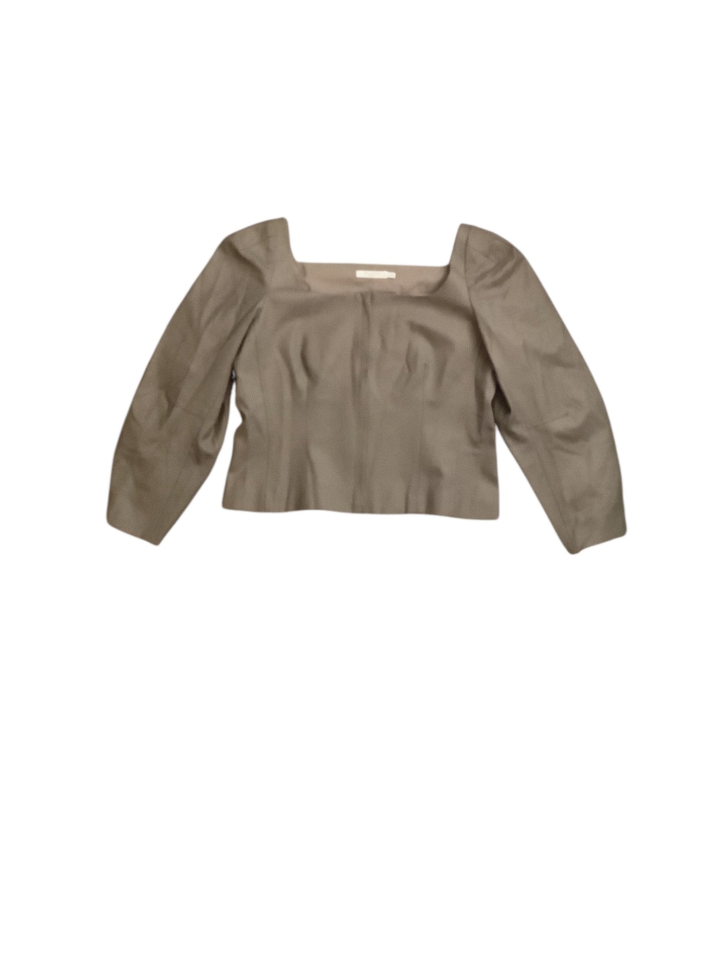 Top Long Sleeve Basic By Clothes Mentor In Taupe, Size: 12