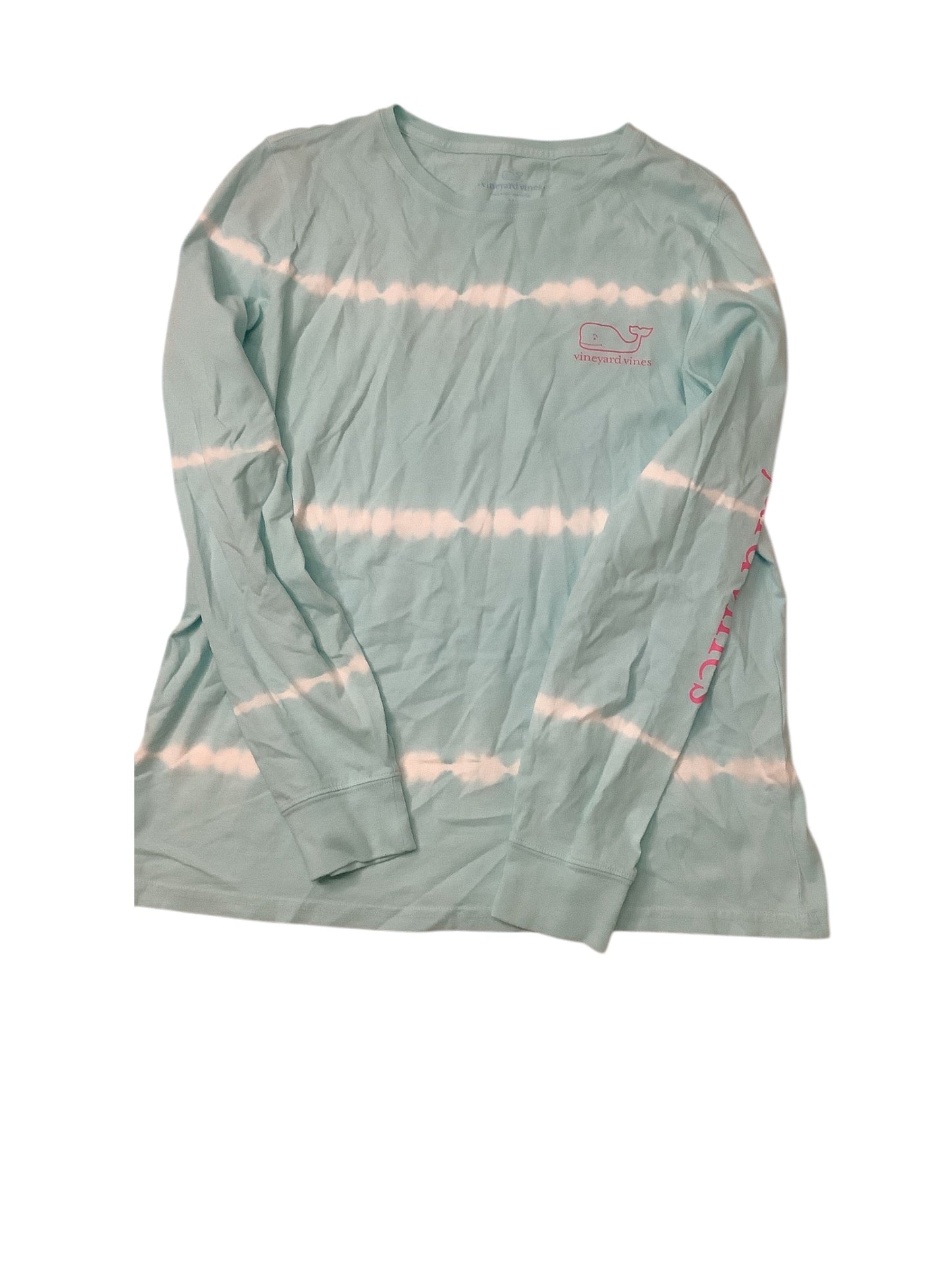 Top Long Sleeve Basic By Vineyard Vines In Blue, Size: M