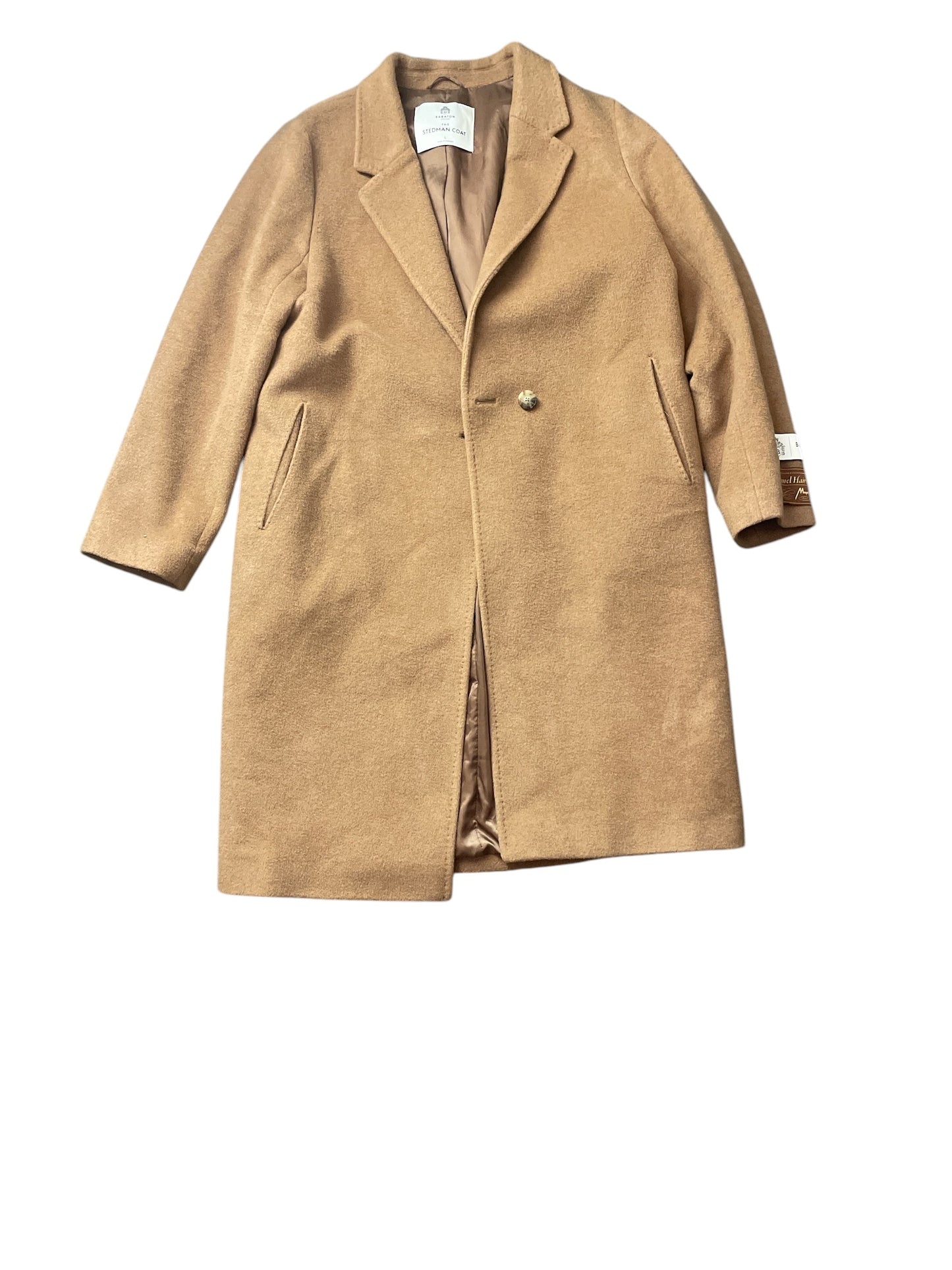 Coat Wool By Babaton In Tan, Size: L