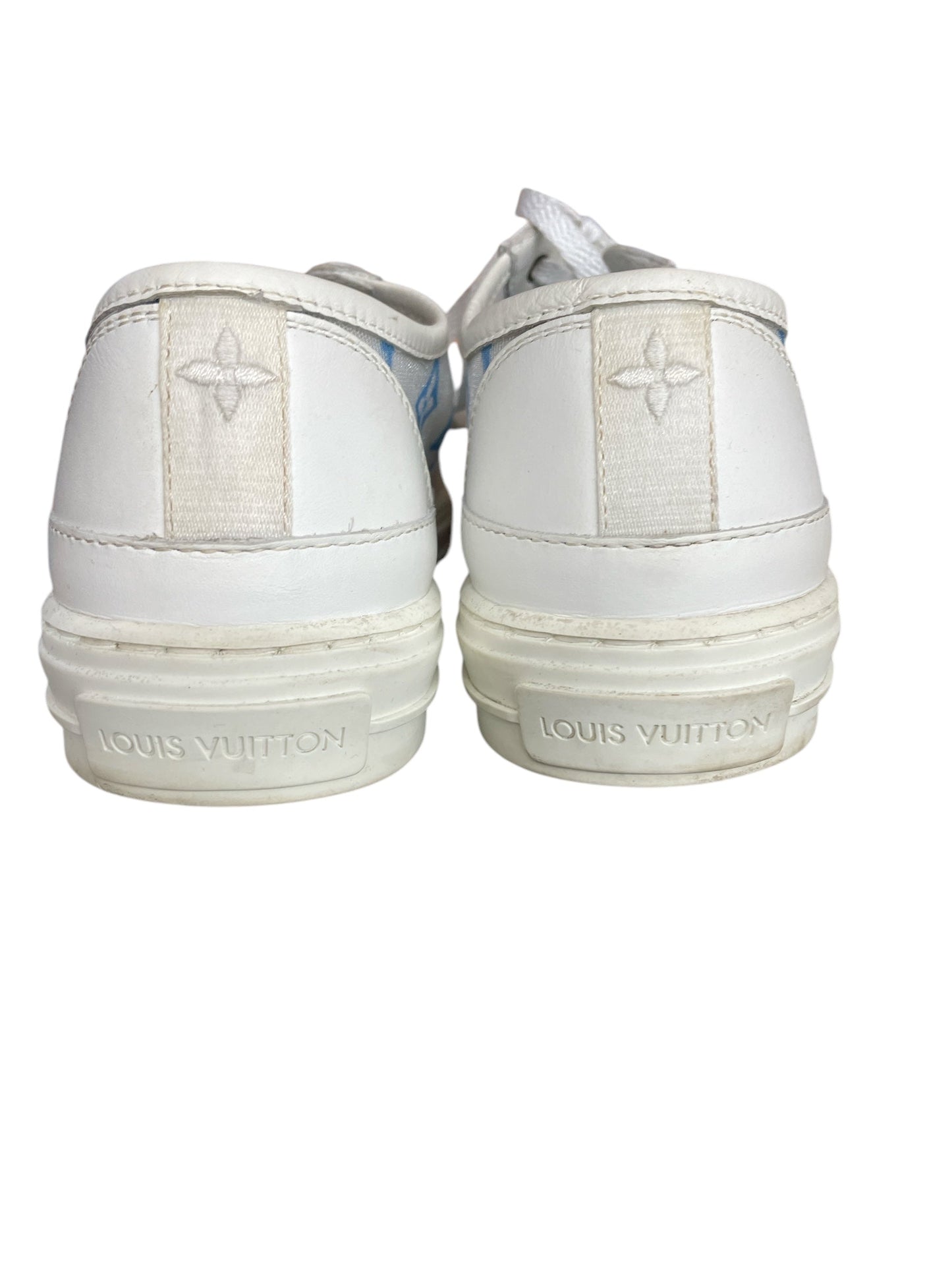 Shoes Luxury Designer By Louis Vuitton In Blue & White