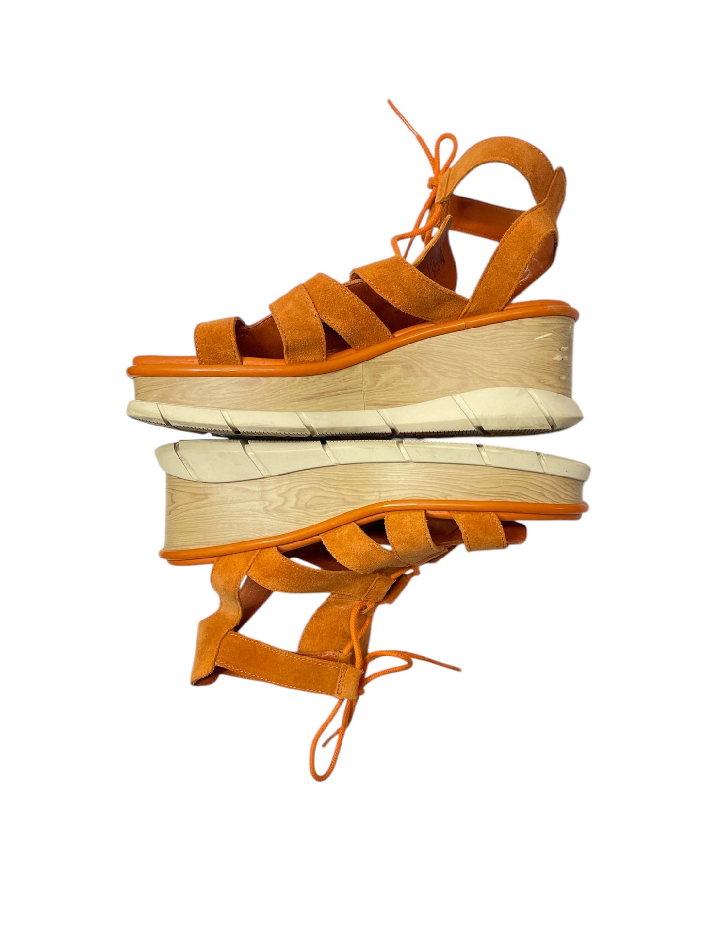 Sandals Heels Platform By Sorel In Orange, Size: 12