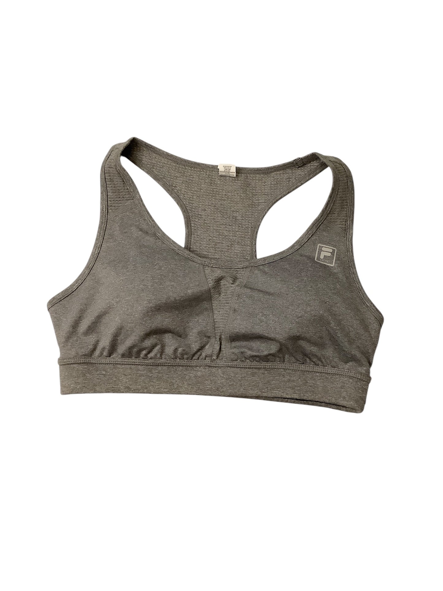 Athletic Bra By Fila In Grey, Size: L