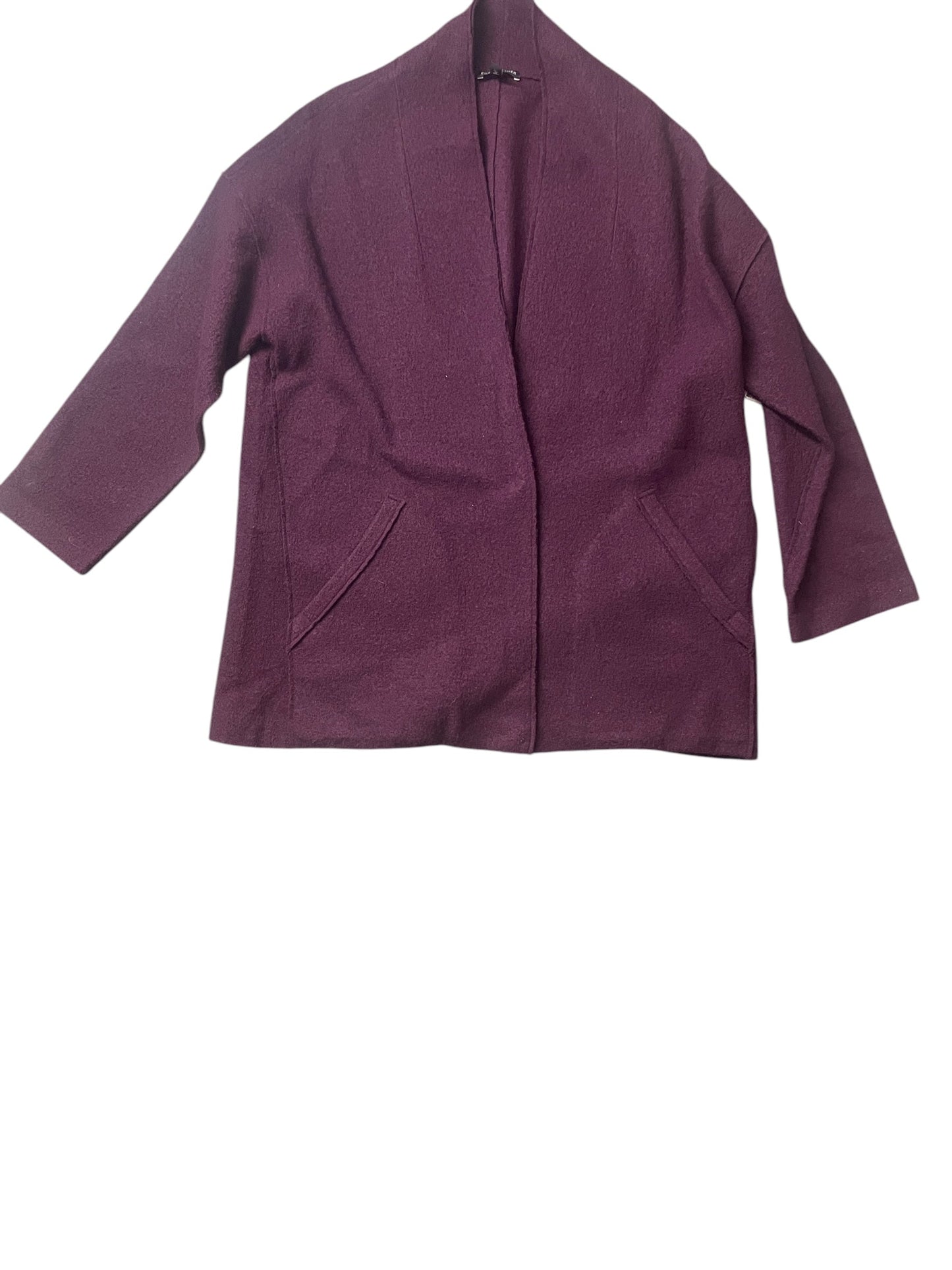 Jacket Other By Eileen Fisher In Purple, Size: S