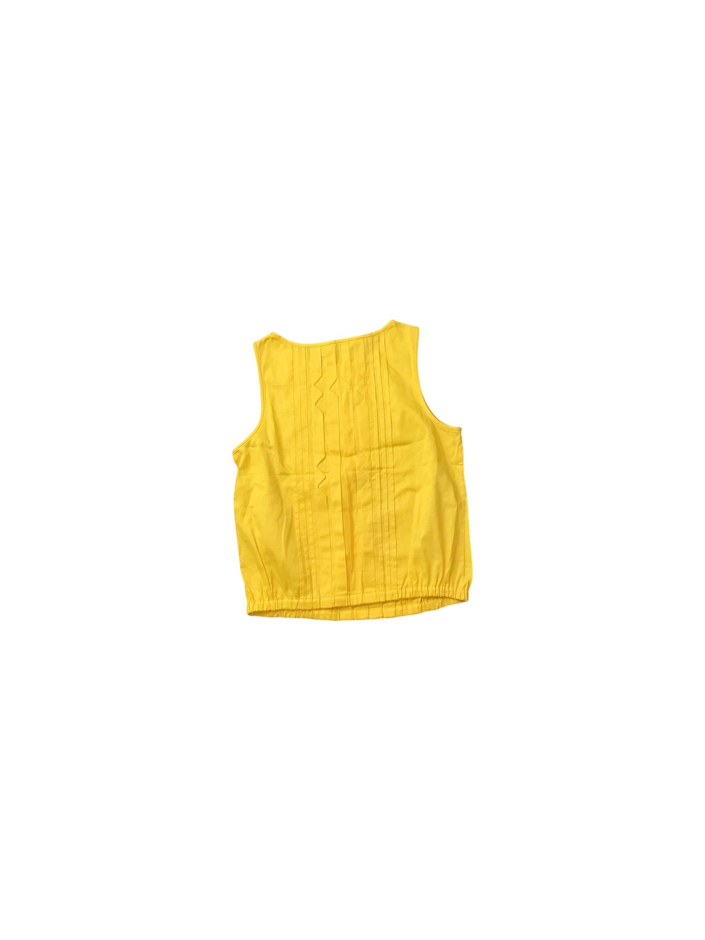 Top Sleeveless Designer By Trina Turk In Yellow, Size: Xs