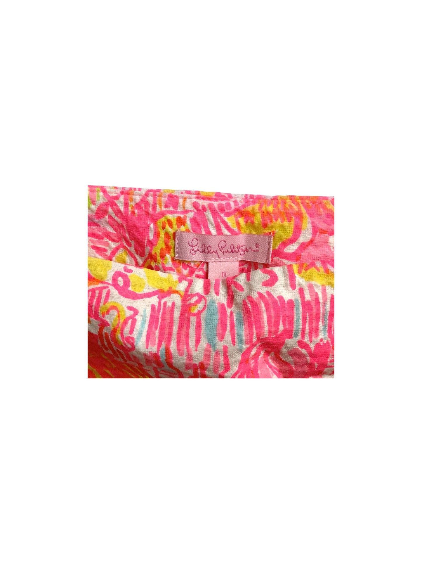 Skort By Lilly Pulitzer In Pink & Yellow, Size: 0